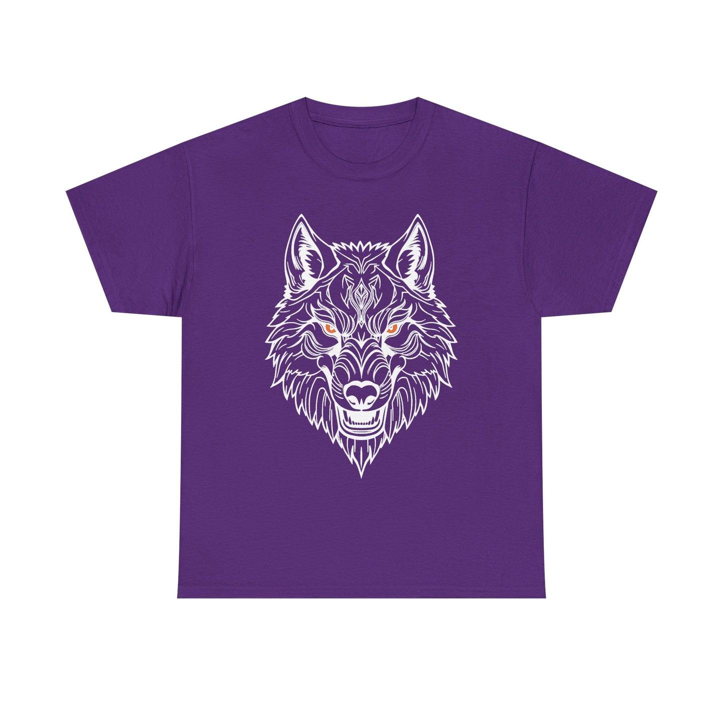 Fenrir Wolf Graphic Tee, Heavy Cotton Tee, Unisex Shirt, Animal Lover Gift, Graphic T-Shirt, Nature Inspired Apparel