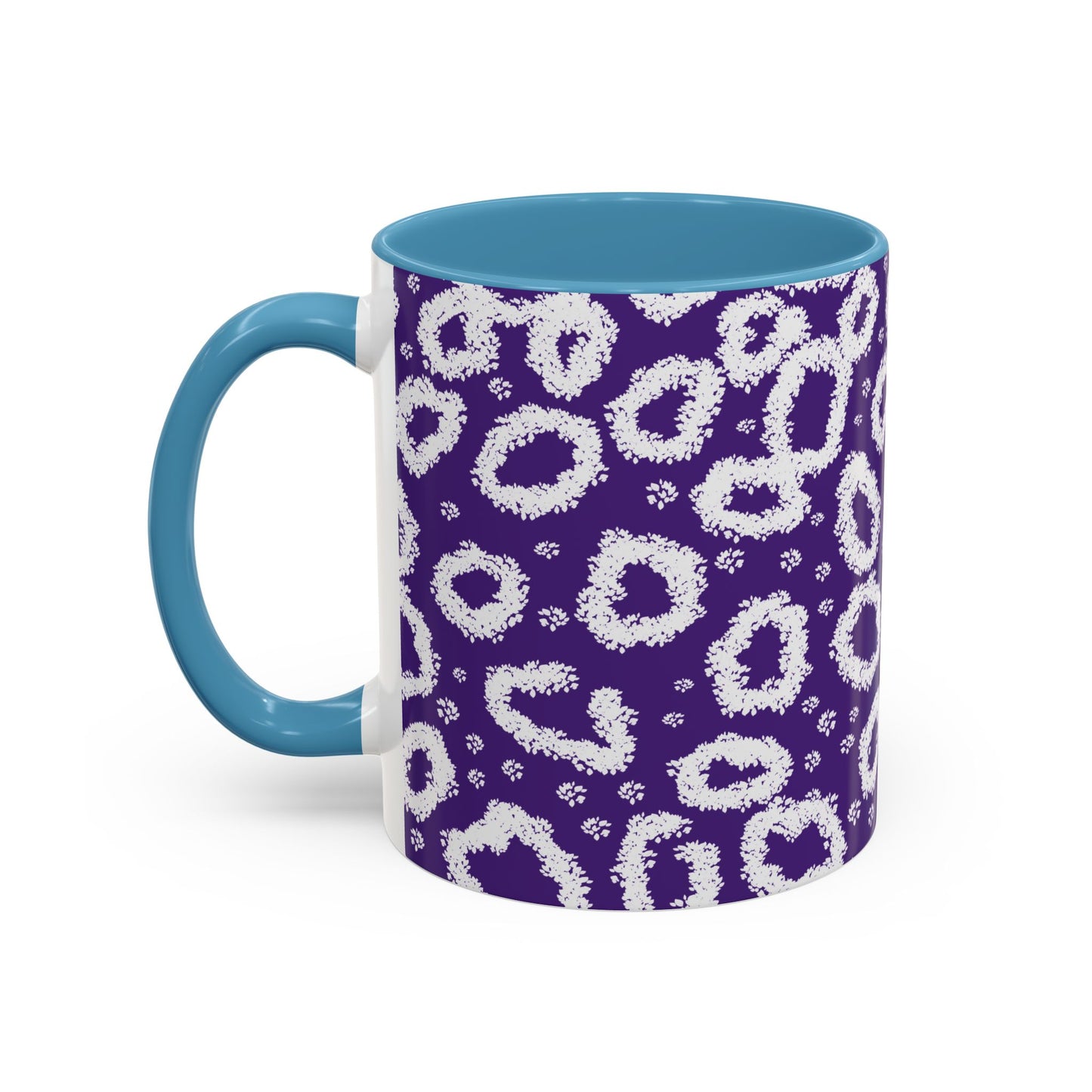 Trendy Purple Leopard Print Coffee Mug - 11 & 15oz