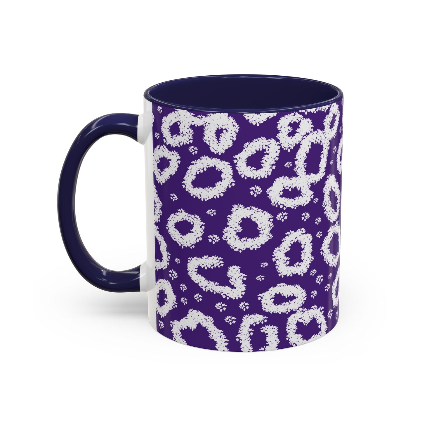 Trendy Purple Leopard Print Coffee Mug - 11 & 15oz