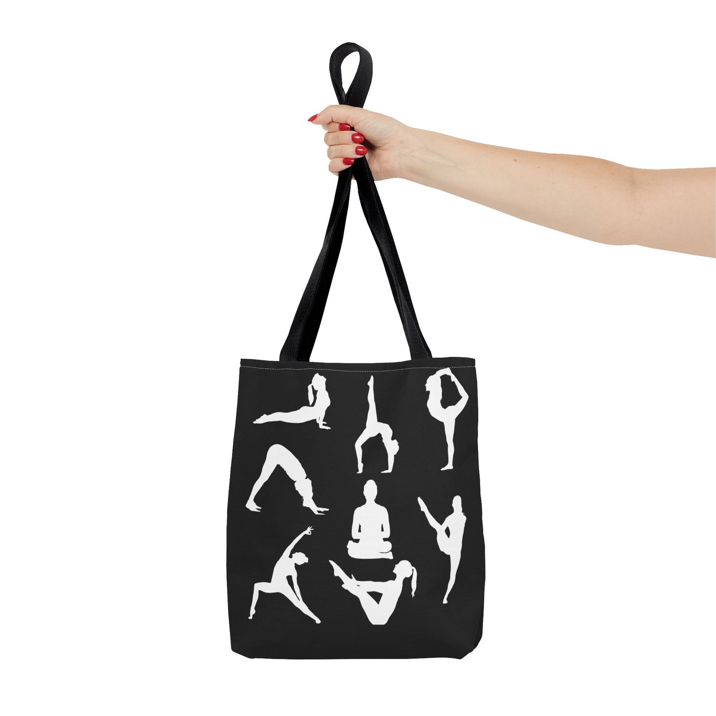 Yoga Tote Bag featuring YOGA Poses