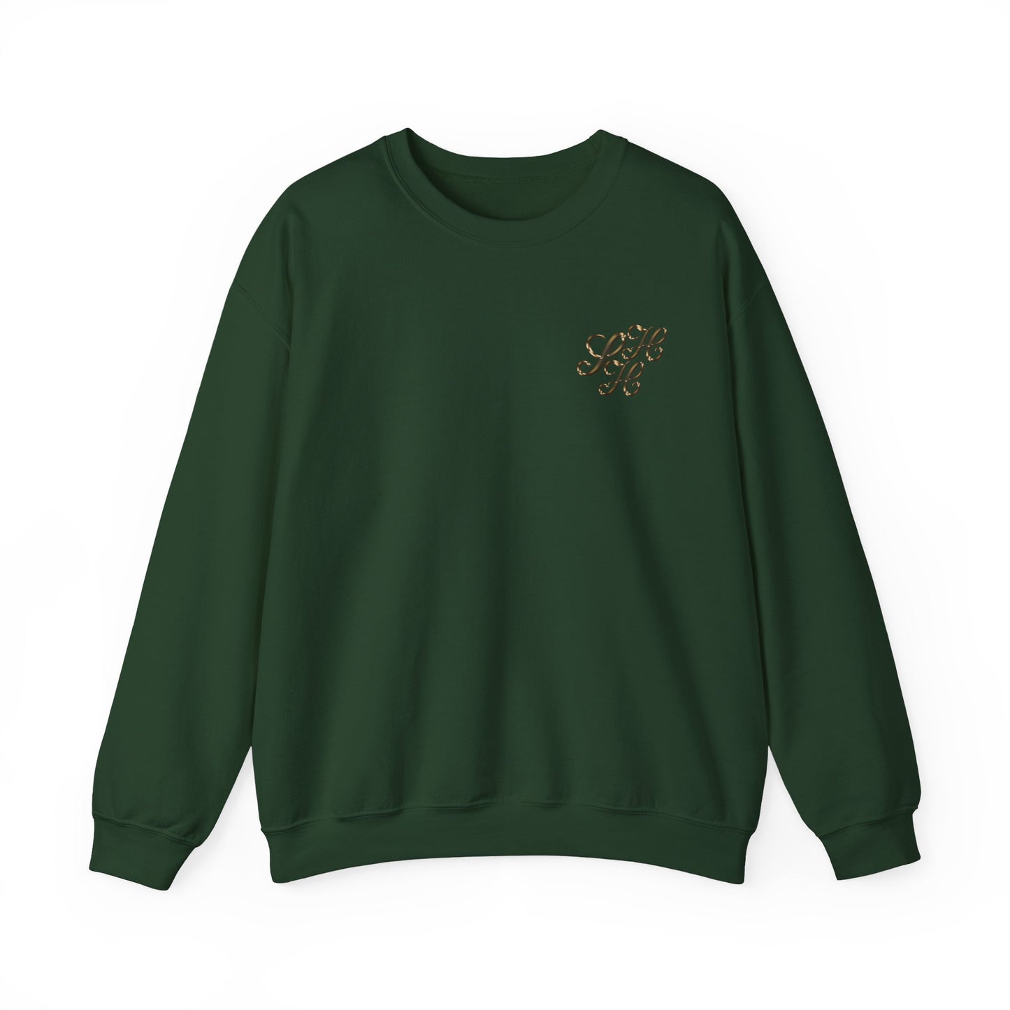 Golden Scandi Home Heaven Designer Logo - Unisex Crewneck