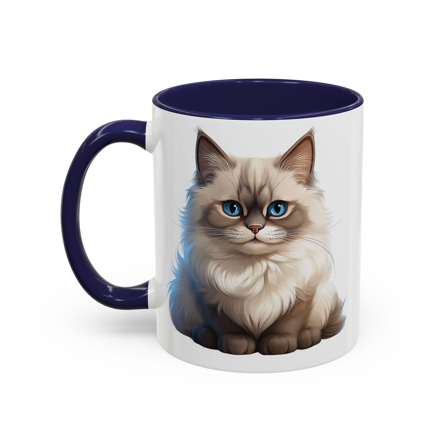 Ragdoll Cuteness Cat Accent Coffee Mug - Perfect for Pet Lovers
