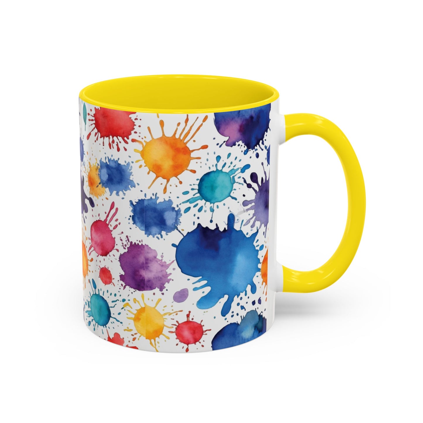 Coffee Mug: Splash Color Explosion Abstract Art Design