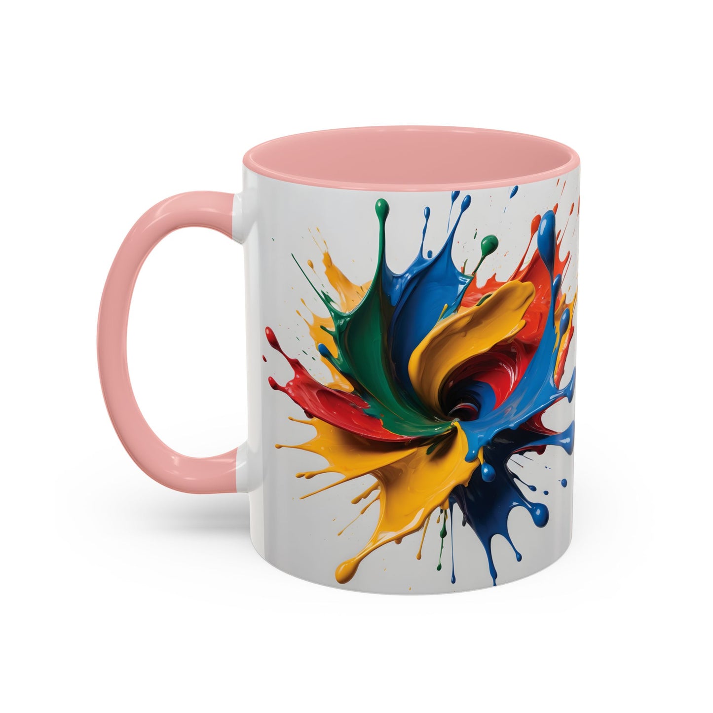 Coffee Mug: Splash of Joy Color Explosion Abstract Art Design