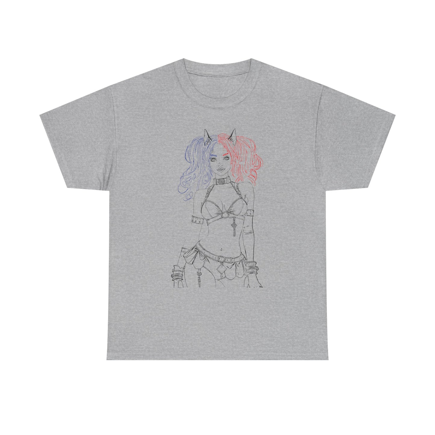 Anime Graphic Tee, Edgy Unisex Cotton T-Shirt, Alternative Fashion Top, Casual Style, Unique Art Clothing, Cool Gift Idea