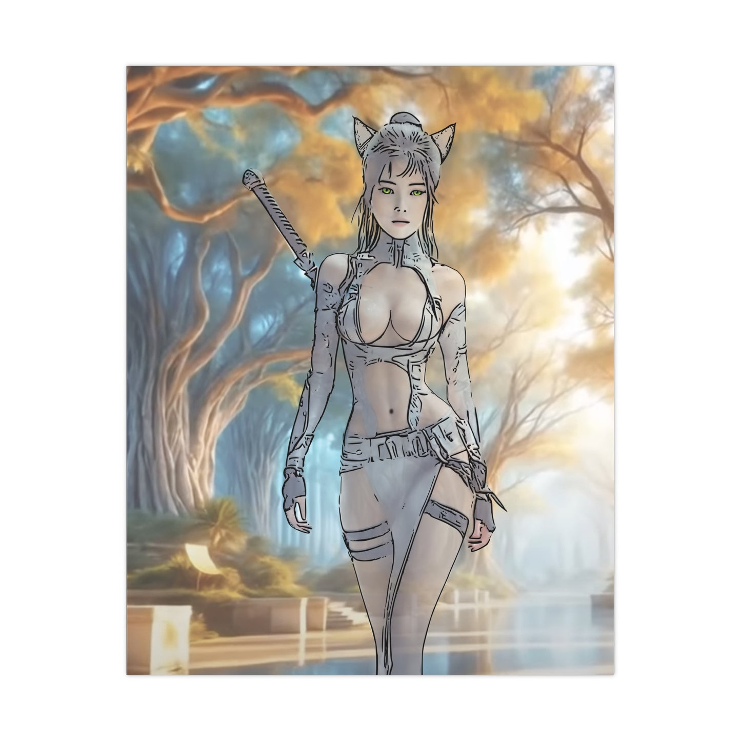 Anime Fantasy Matte Poster, Wall Art Decor, Bedroom Aesthetic, Unique Gift for Anime Lovers, Home Office Decoration