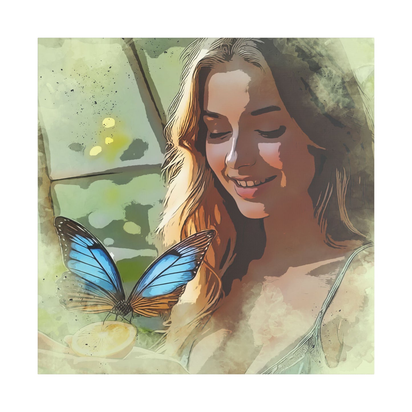 Butterfly Serenity Canvas Art - Wall Decor, Home Decoration, Gift for Nature Lovers, Inspirational Art, Unique Wall Hanging