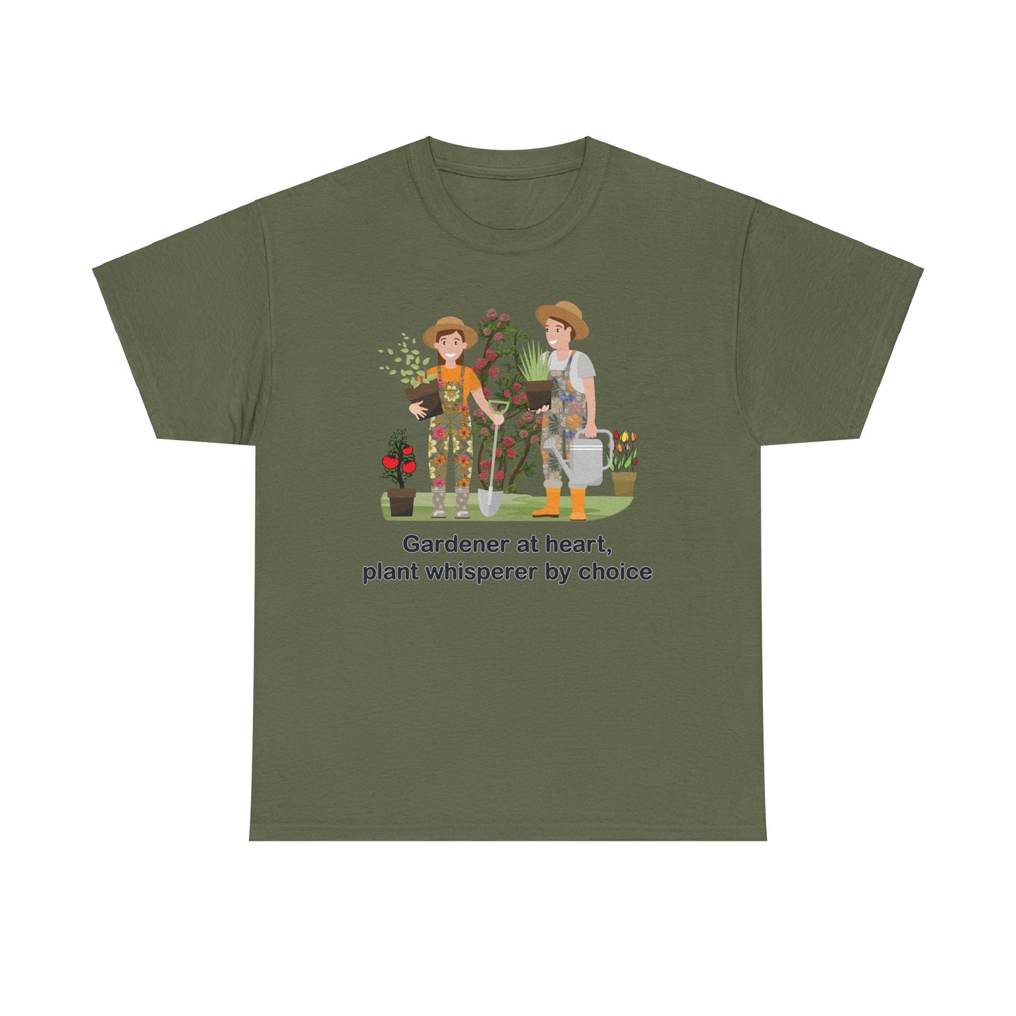 Plant Lover Tee - Gardener at heart, plant whisperer by choice