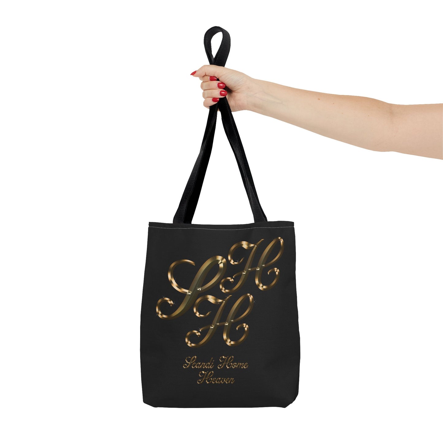 Tote Bag - Golden colored Scandi Home Heaven Designer Logo
