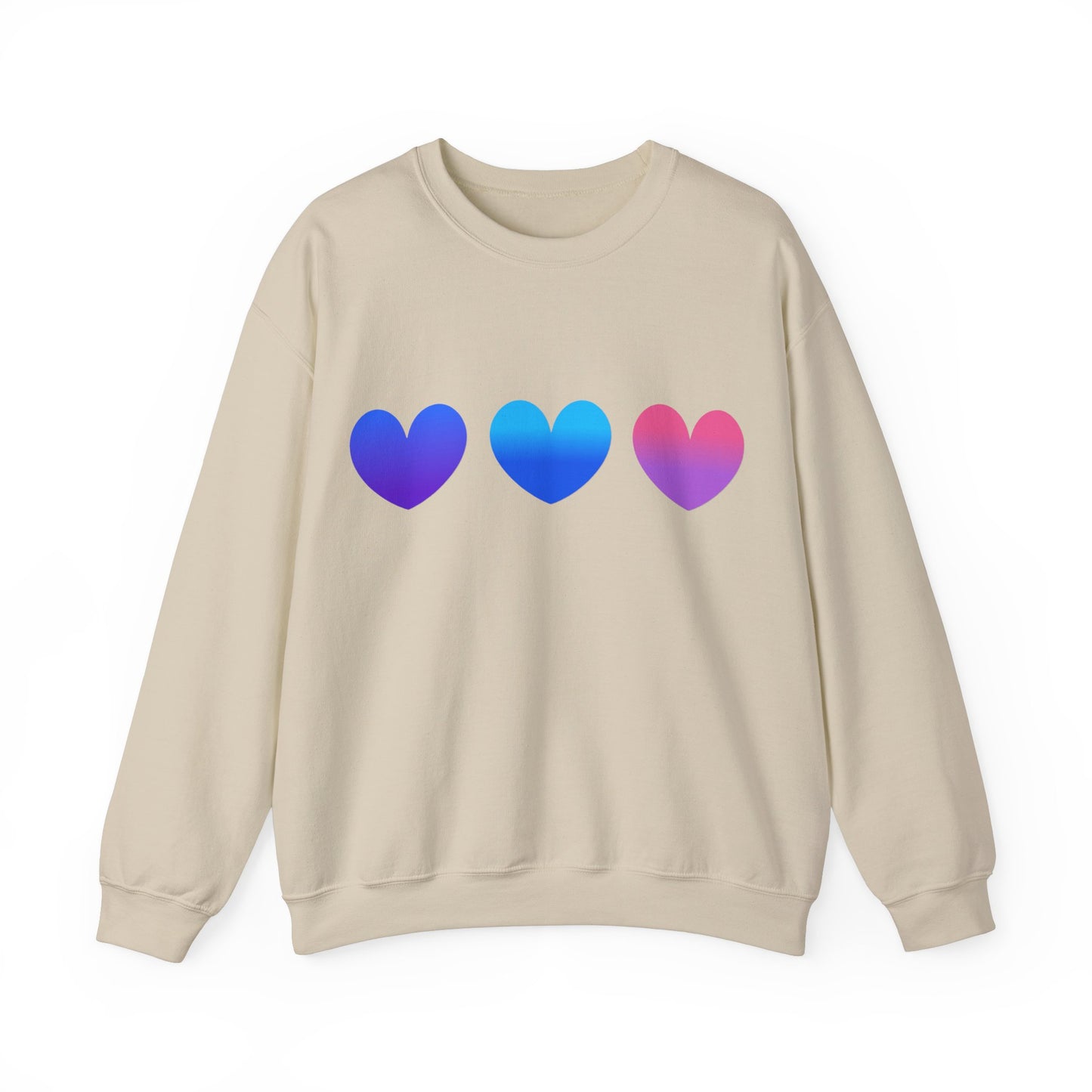 Love Heart Design Unisex Sweatshirt for Valentines Day