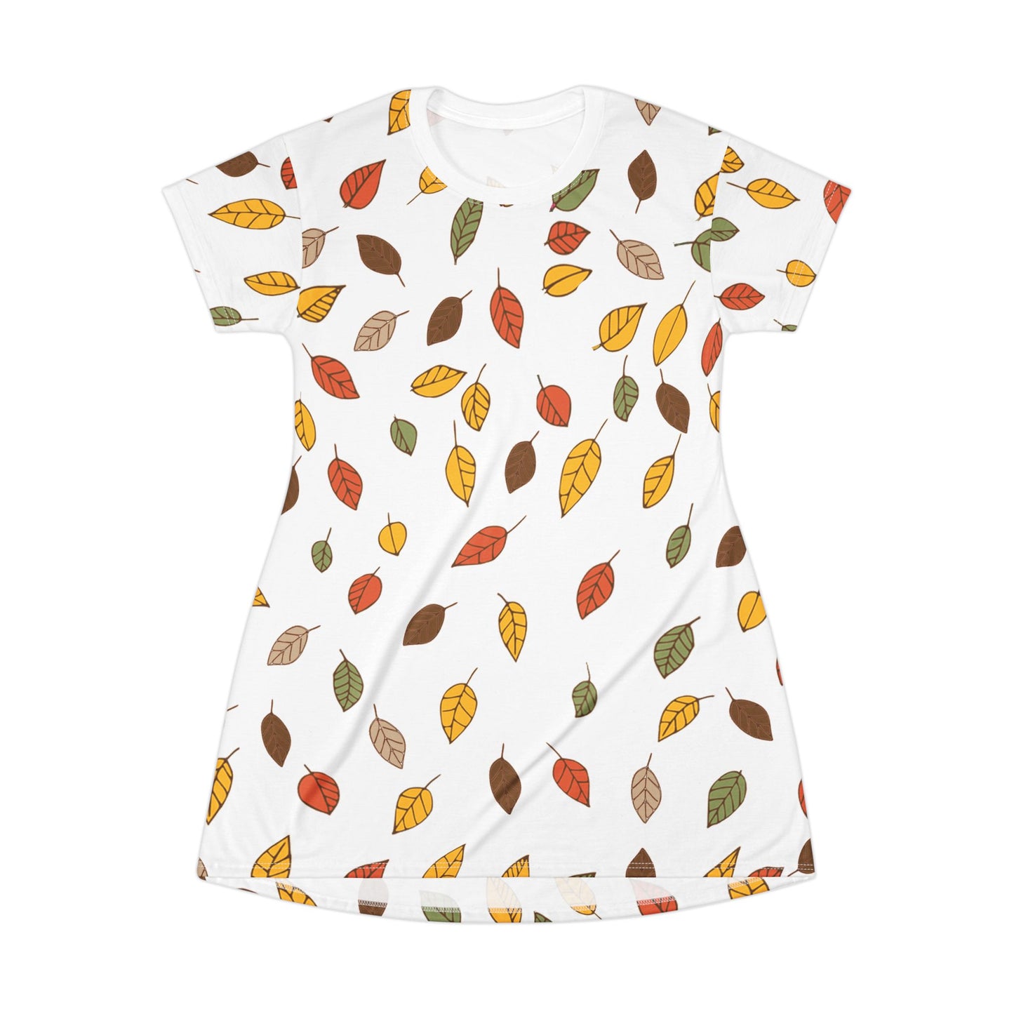 Autumn Leaves Design 2 - T-Shirt Dress