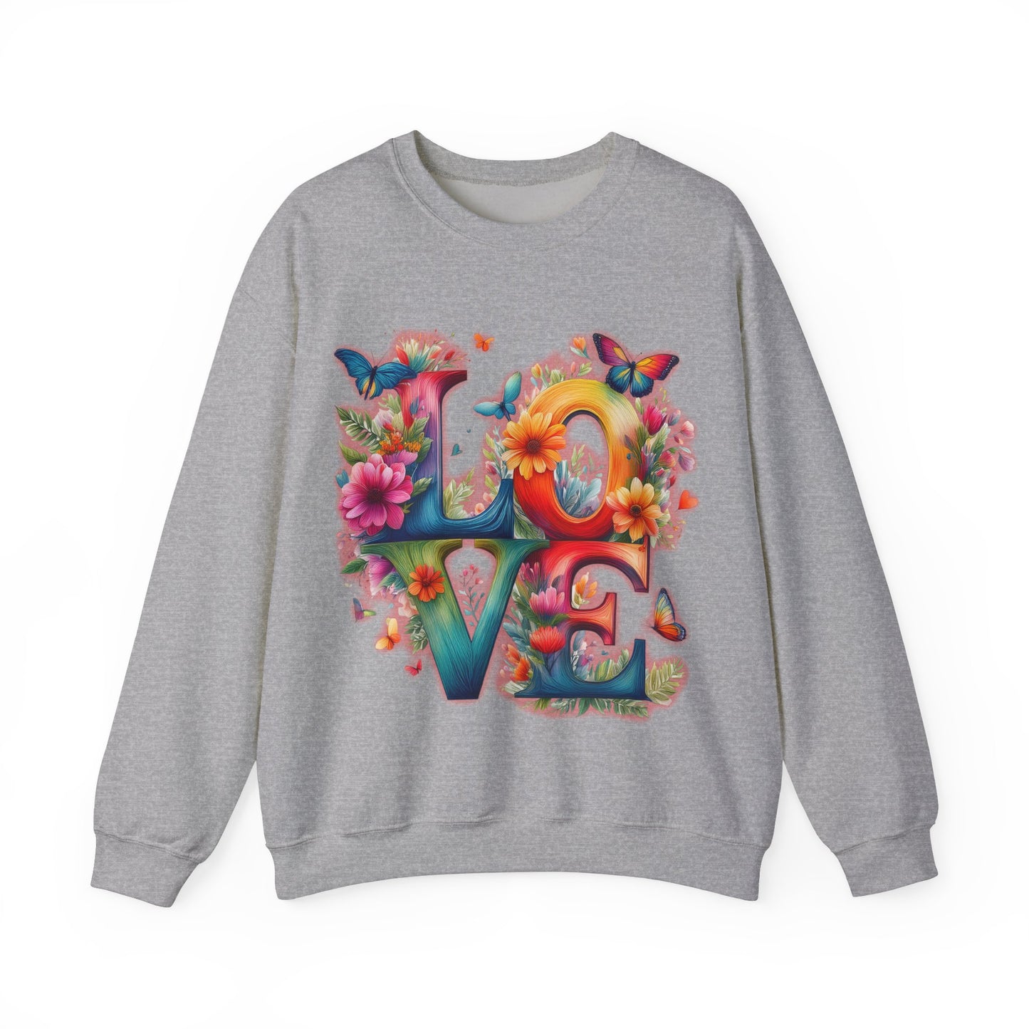 Blooming Love Design 2 - Unisex Sweatshirt for Valentines Day