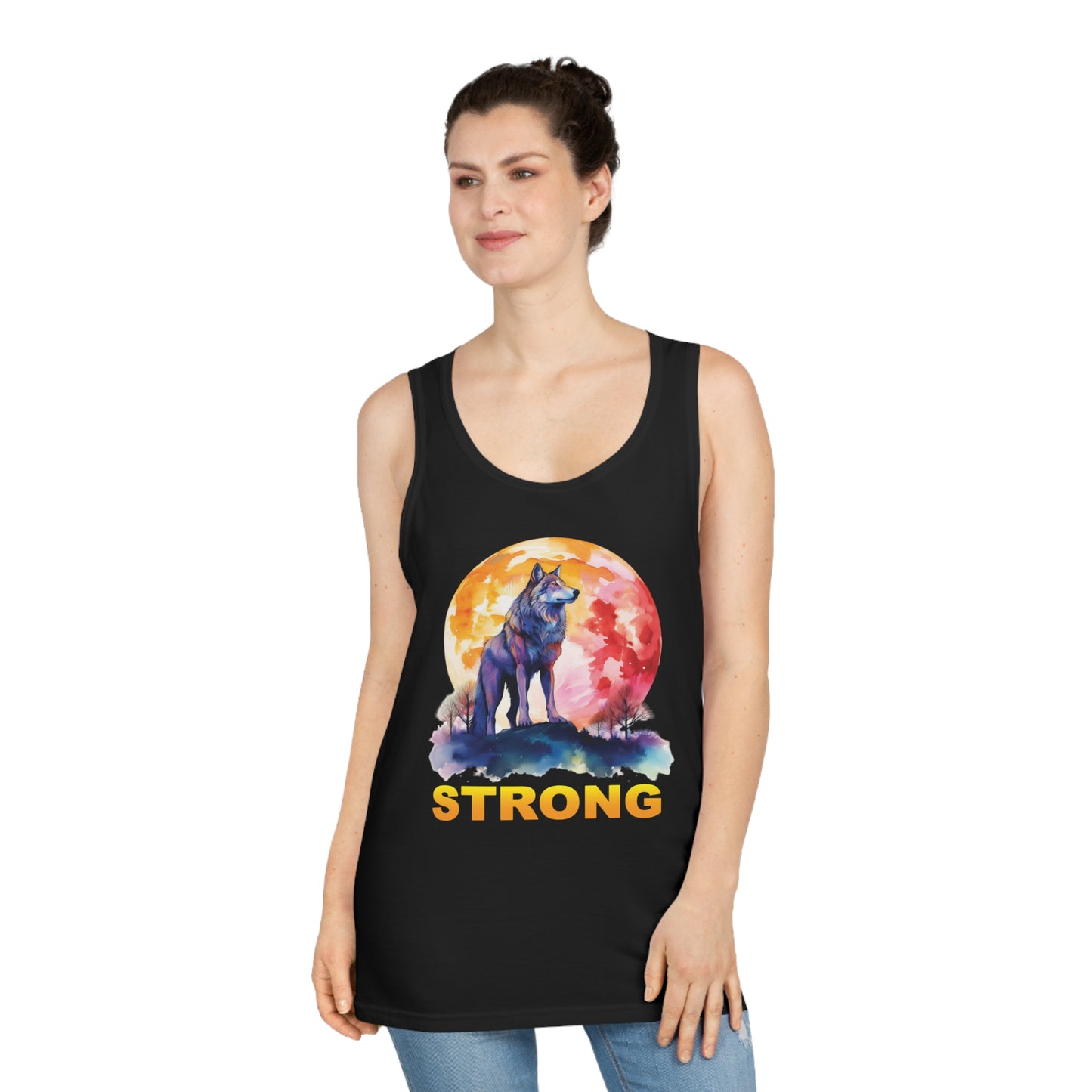 Wolf Strong Unisex Tank Top