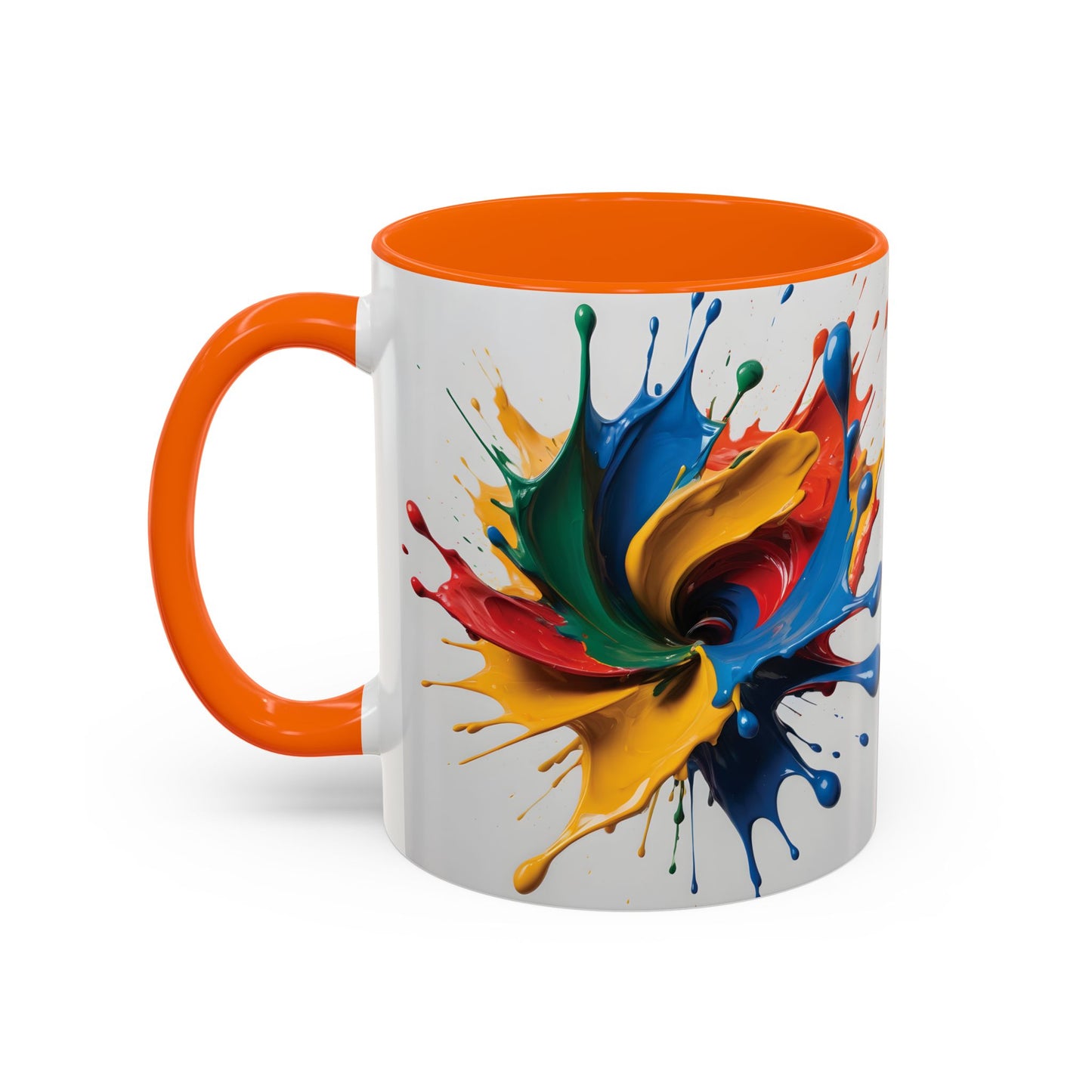 Coffee Mug: Splash of Joy Color Explosion Abstract Art Design