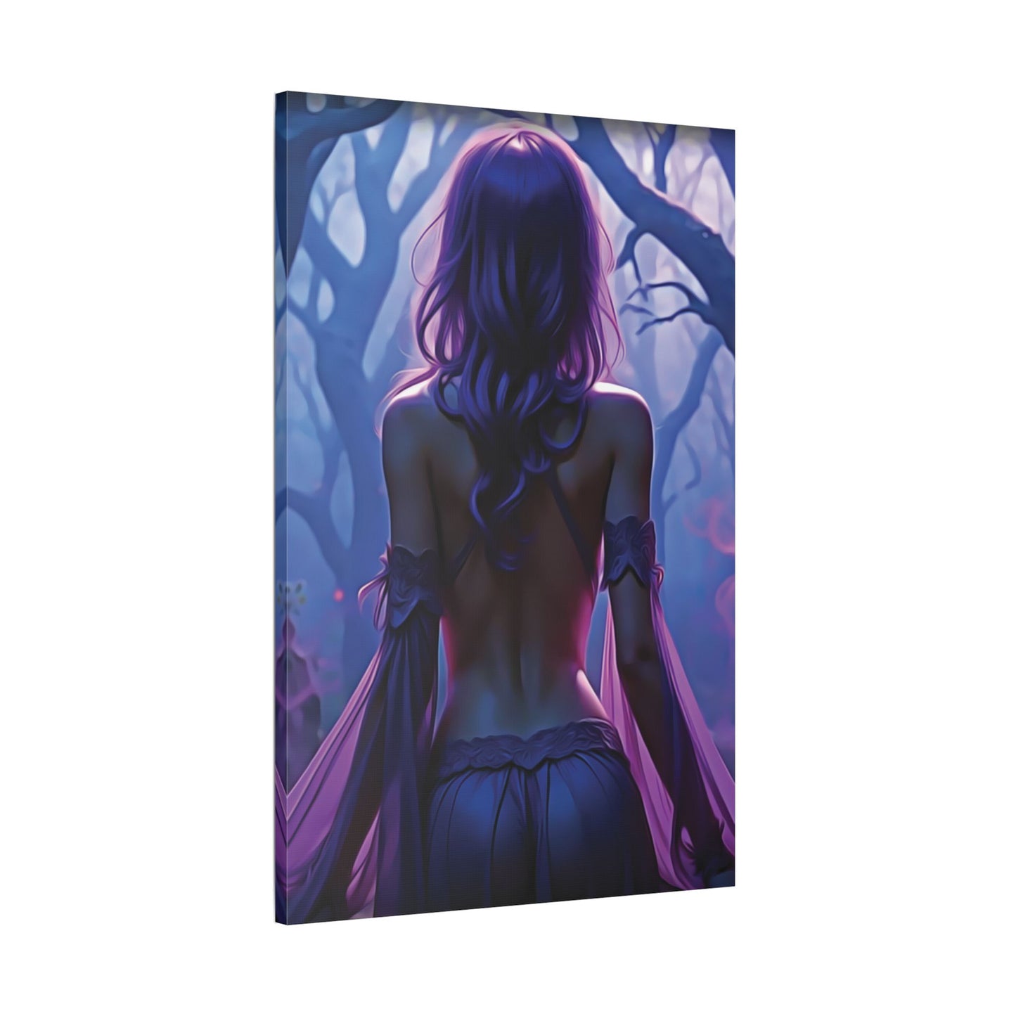 Whisper of the Mystic Woods β Where Magic Finds You π«οΈπ - Mystical Forest Satin Canvas Print, Wall Art Decor for Home, Bedroom, Gift for Fantasy Lovers, Unique Art Piece for Special Occasions