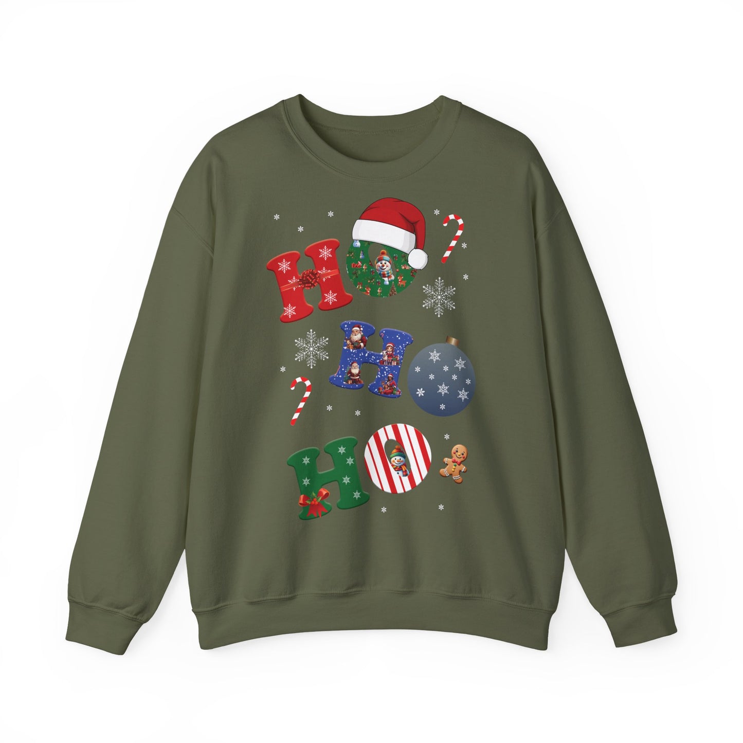 🎄Joy Stacked: A Tower of Holiday Cheer - Festive Crewneck Sweatshirt with Holiday Cheer, Cozy Winter Sweater, Christmas Gift, Unisex Holiday Apparel, Comfortable Loungewear