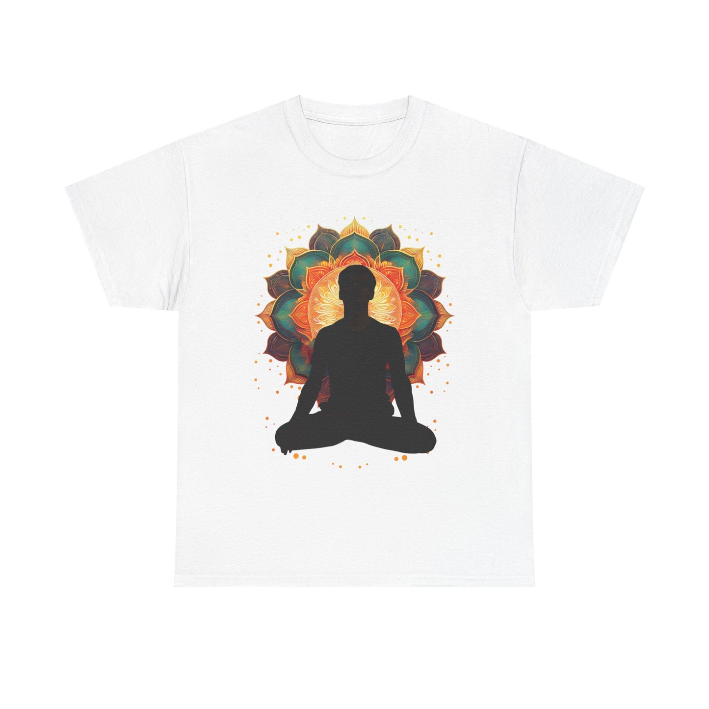 Meditation Vibe Unisex Heavy Cotton Tee, Spiritual Shirt, Yoga Apparel, Gift for Mindfulness, Chakra T-Shirt, Wellness Clothing