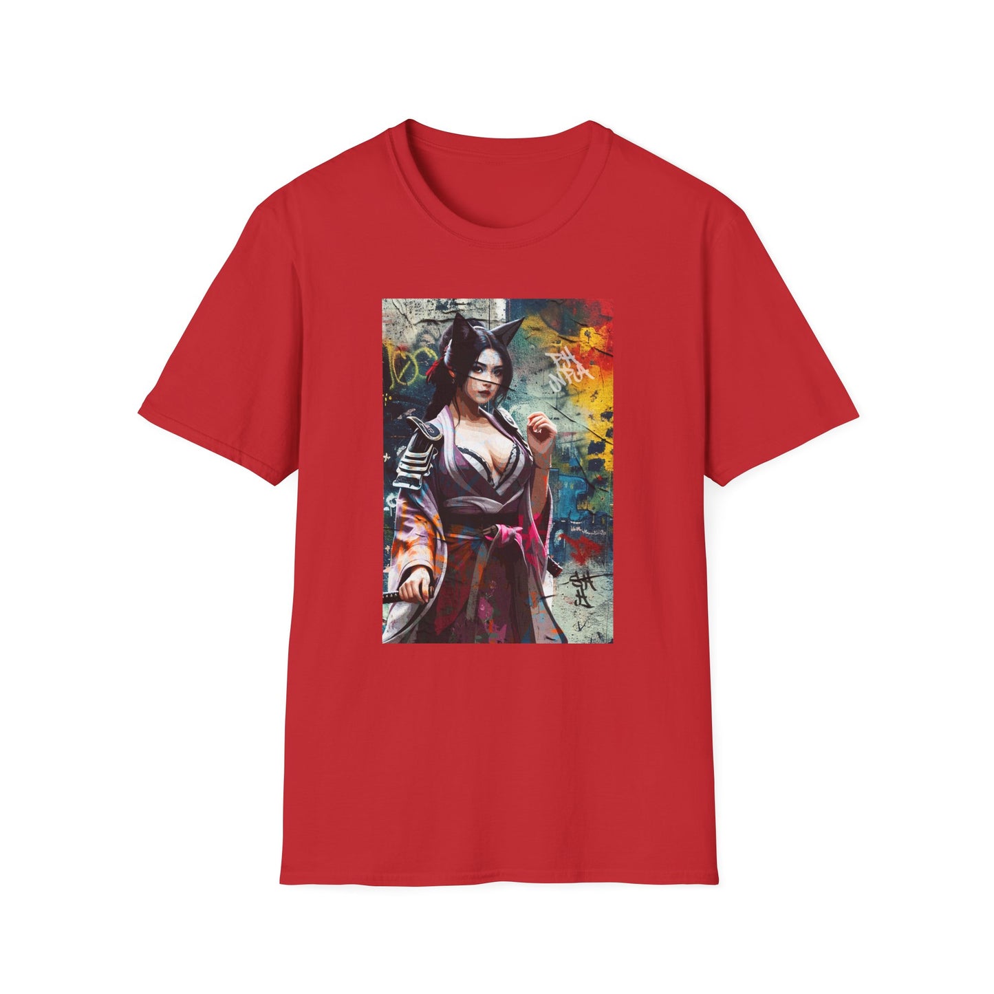 Graffiti Warrior Cat Women T-Shirt