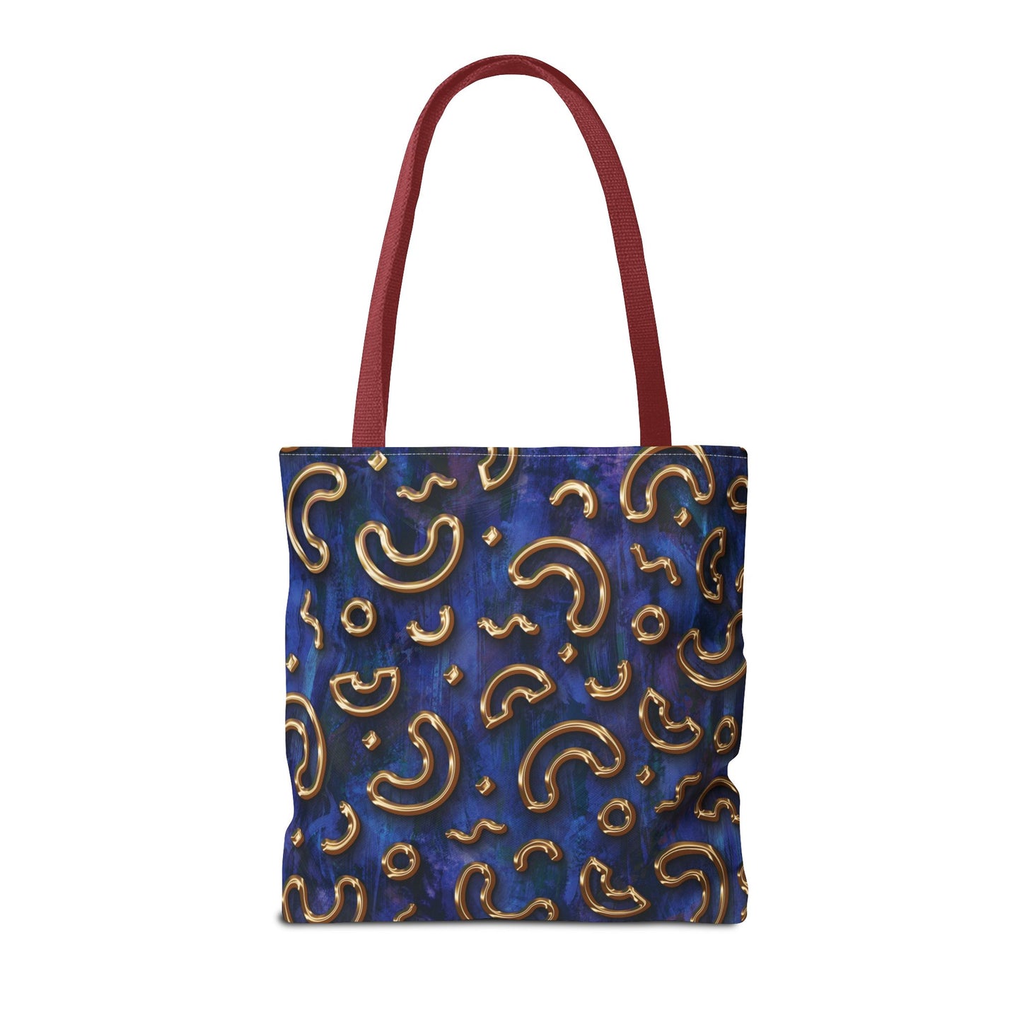 Stylish Patterned Tote Bag - Fun Macaroni Design for Everyday Use