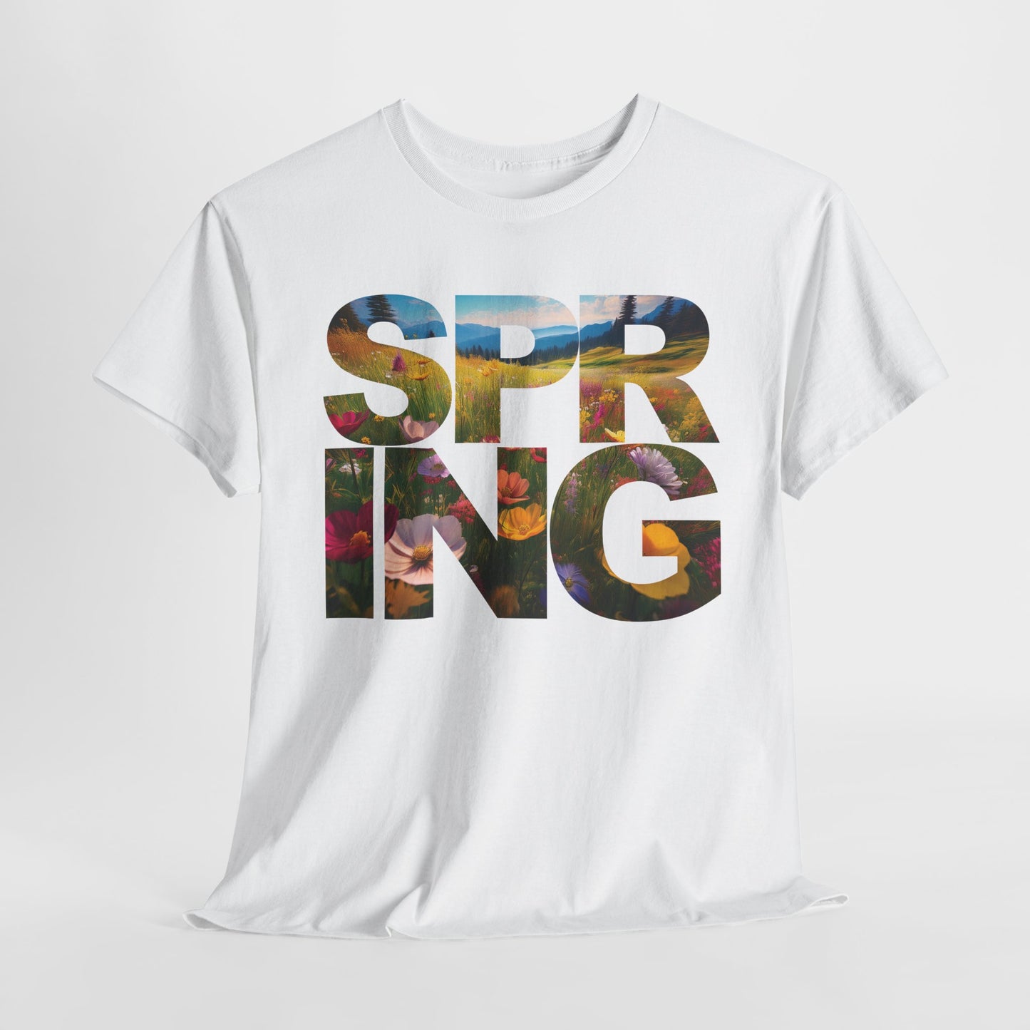 Spring - Unisex Tee - Spring Meadow Flower Design
