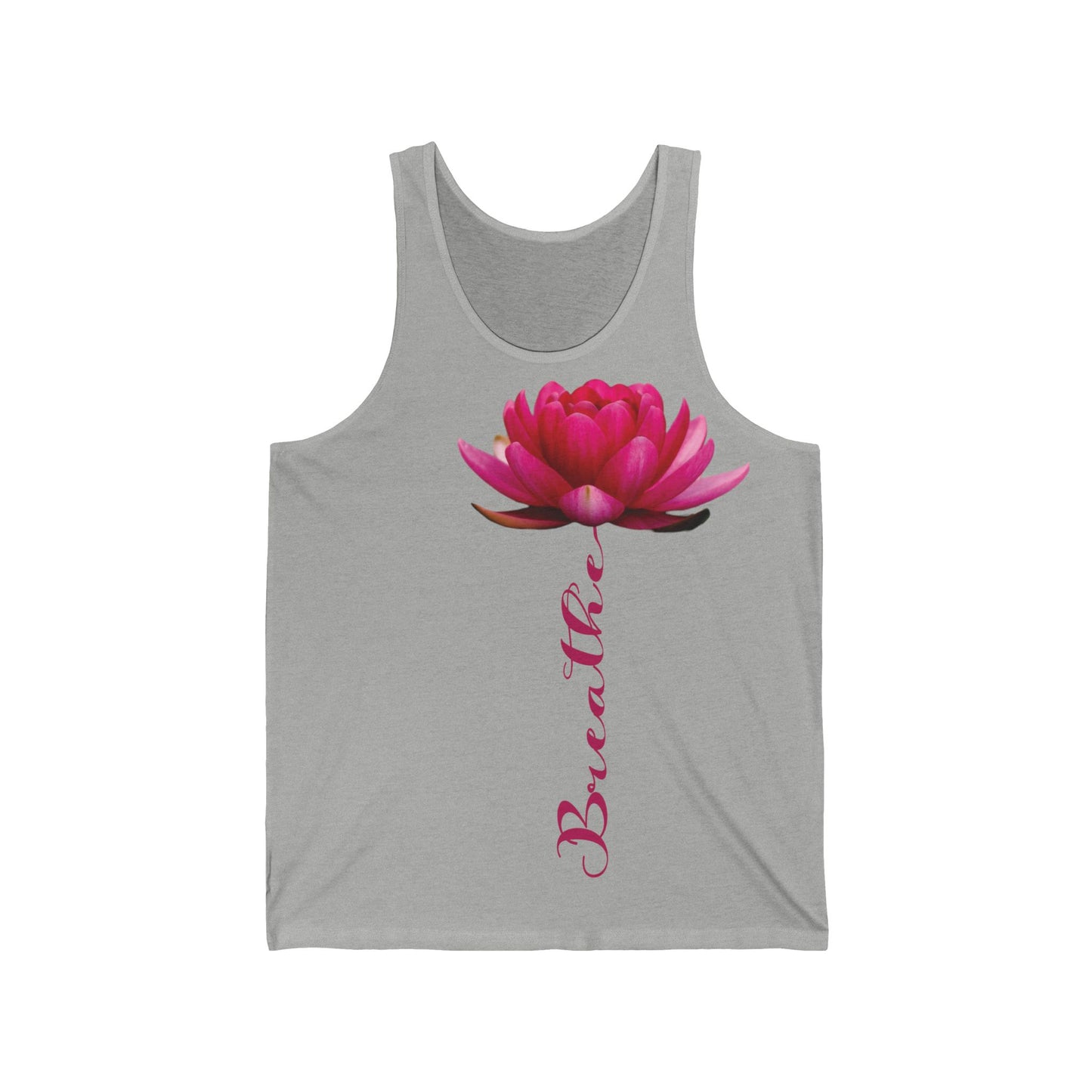 Tank Top 'Breathe' Yoga, Namaste Unisex Jersey