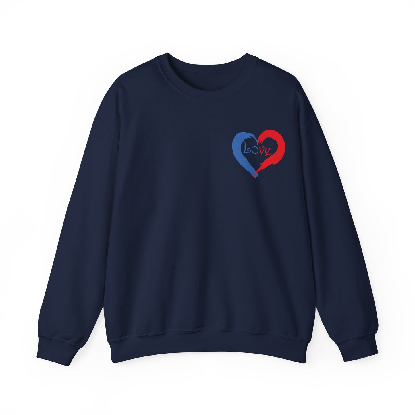 Painted Love Design Unisex Sweatshirt for Valentines Day
