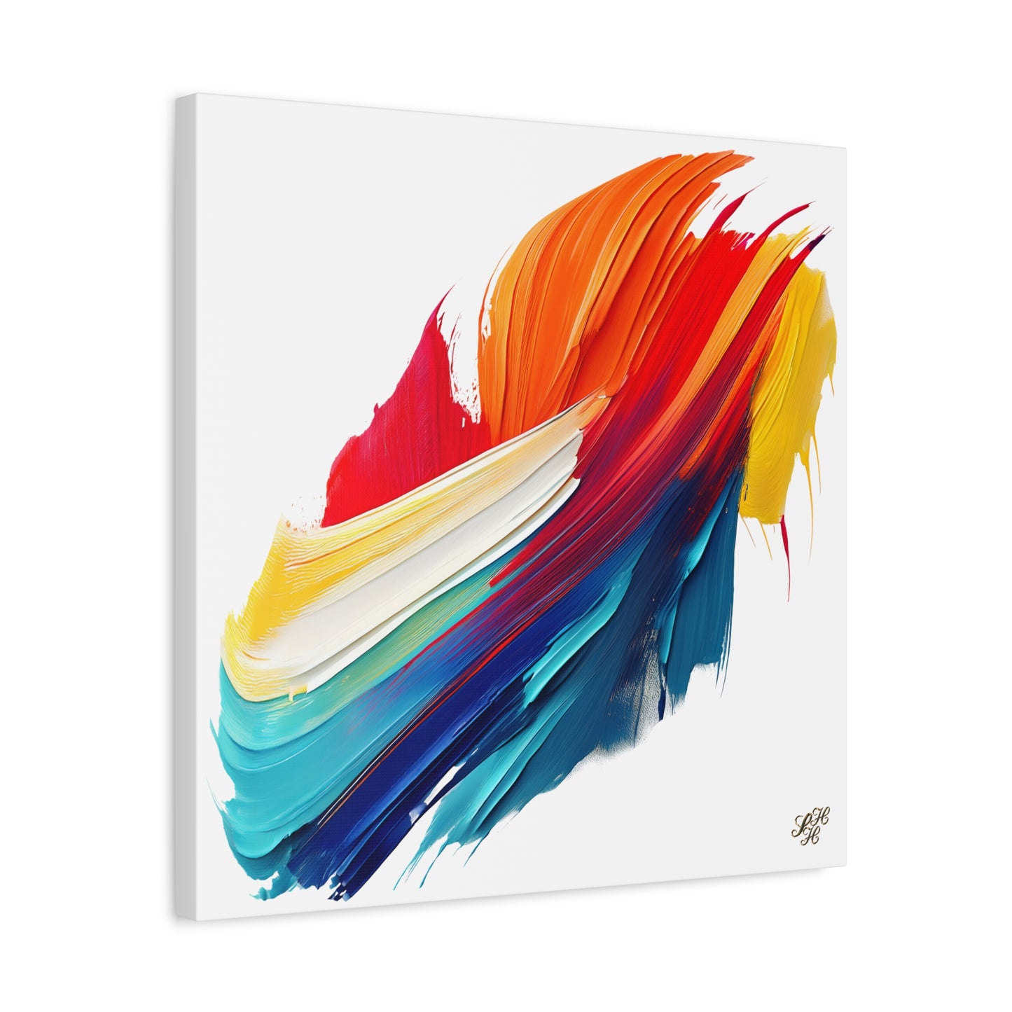 Vibrant Abstract Canvas Wall Art - Colorful Painting