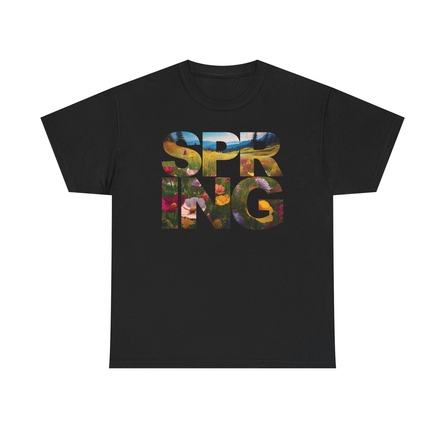 Spring - Unisex Tee - Spring Meadow Flower Design