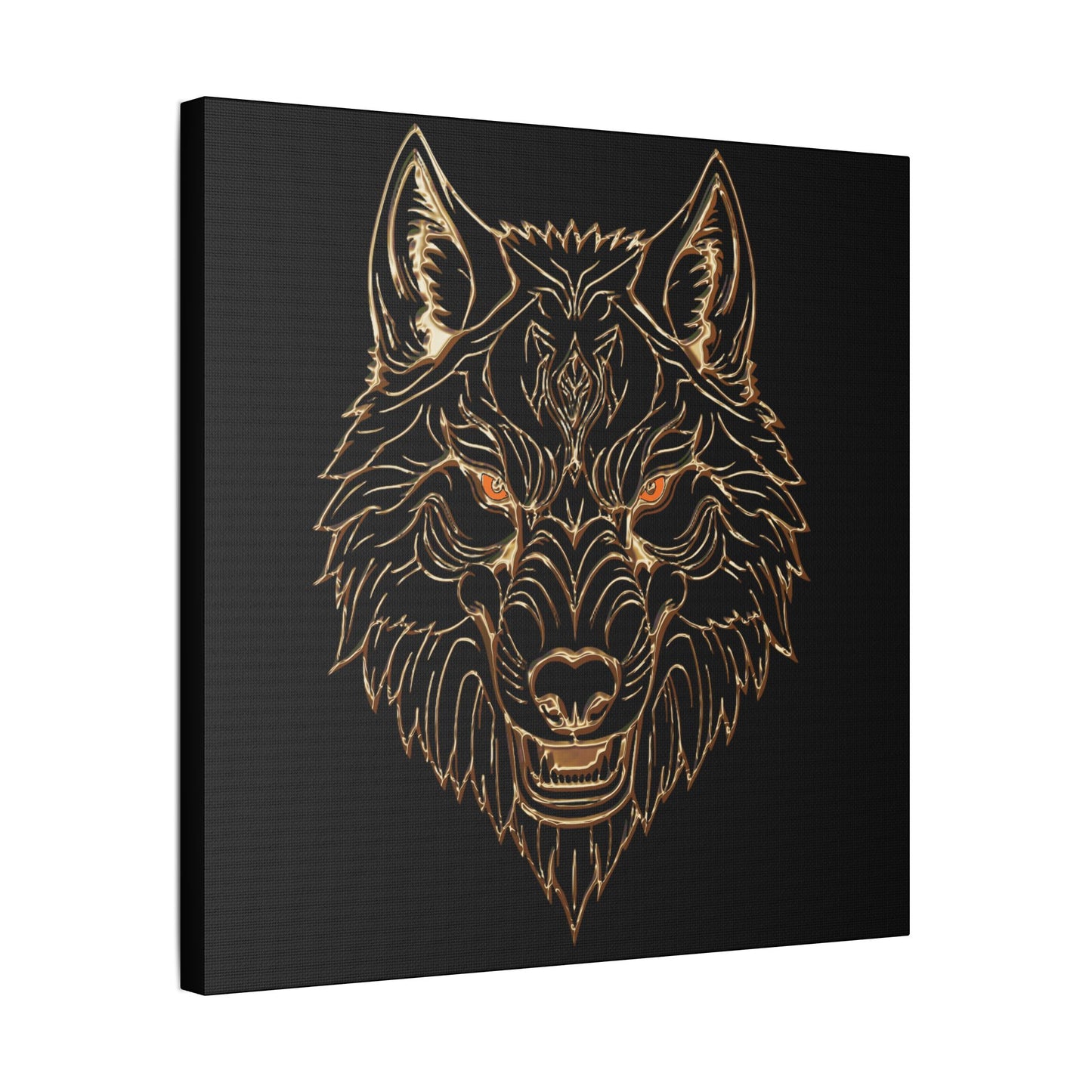 Wolf Art Canvas Wall Decor, Home Decoration, Animal Lover Gift, Gothic Wall Art, Unique Artwork for Living Room