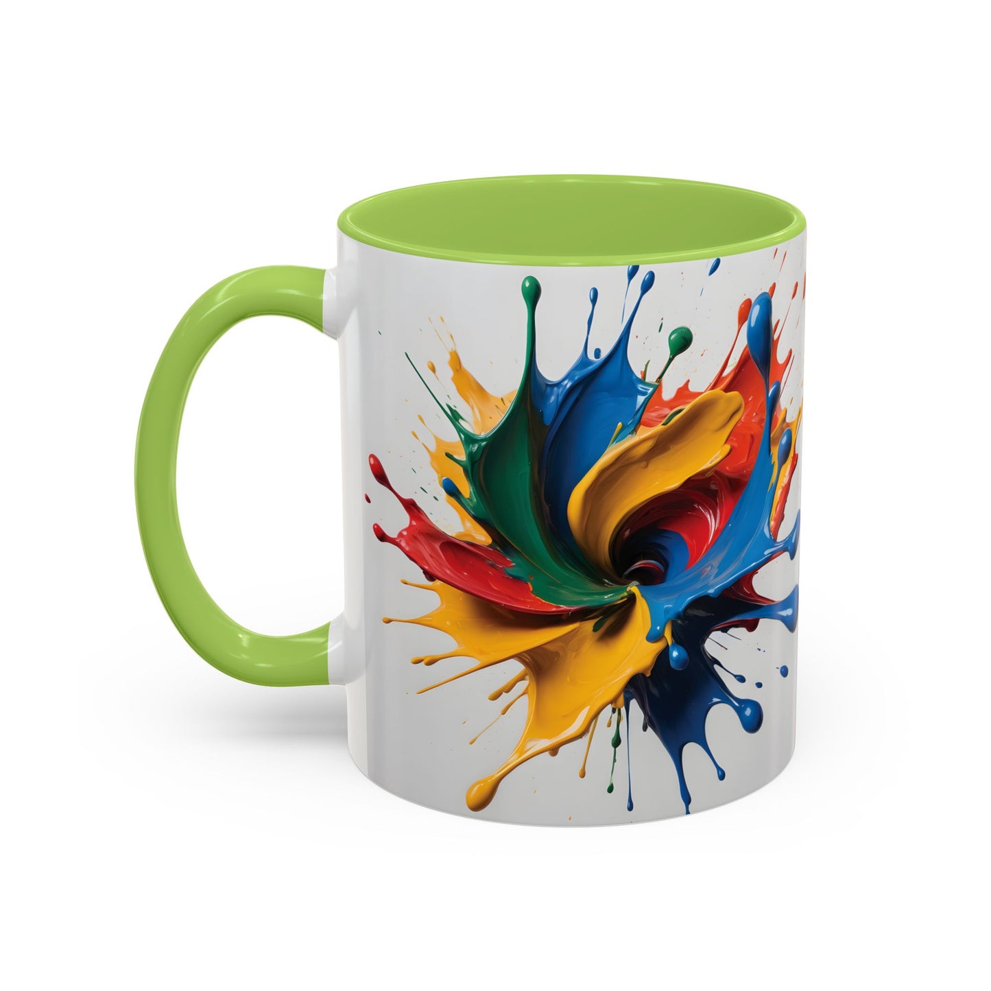 Coffee Mug: Splash of Joy Color Explosion Abstract Art Design