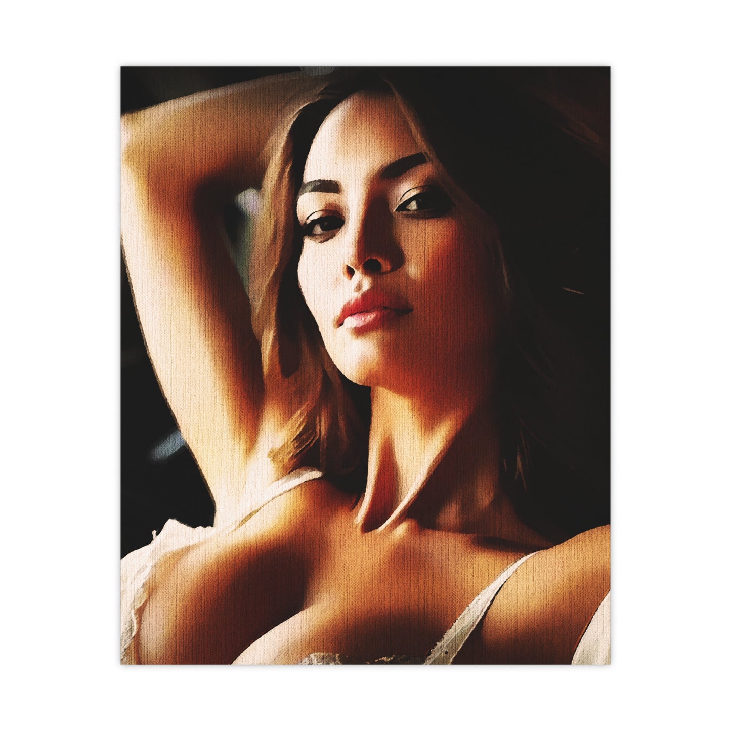 Empowered Allure – Striking Portrait of Confidence and Timeless Feminine Grace in Art - Seductive Matte Poster Art Print for Home Decor, Wall Art, Bedroom Decor, Unique Gift, Modern Aesthetic, Fashion Poster