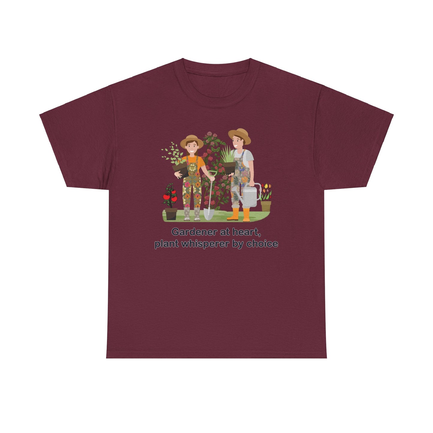Plant Lover Tee - Gardener at heart, plant whisperer by choice