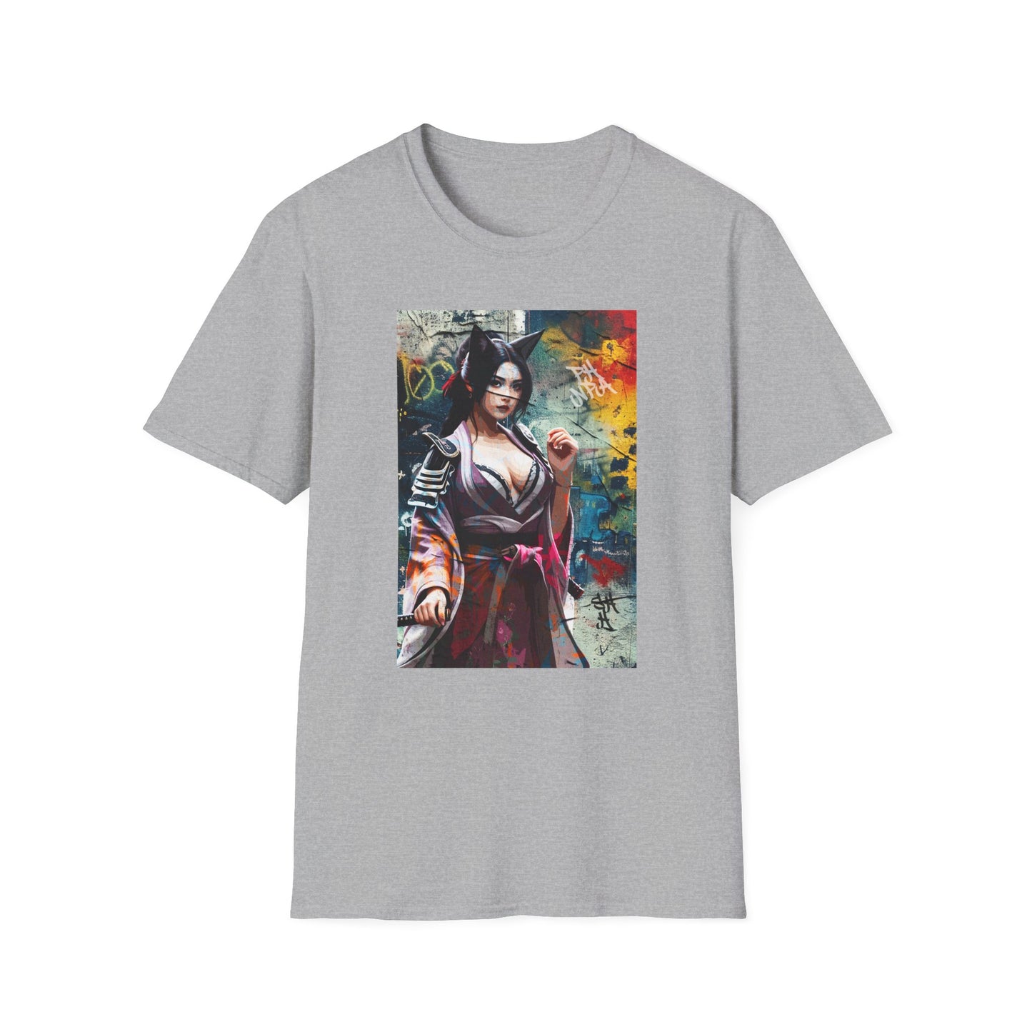 Graffiti Warrior Cat Women T-Shirt