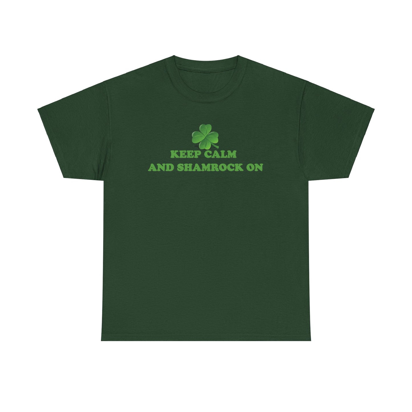 Keep Calm and Shamrock On - Unisex Tee - Irish, St Patrick's Day