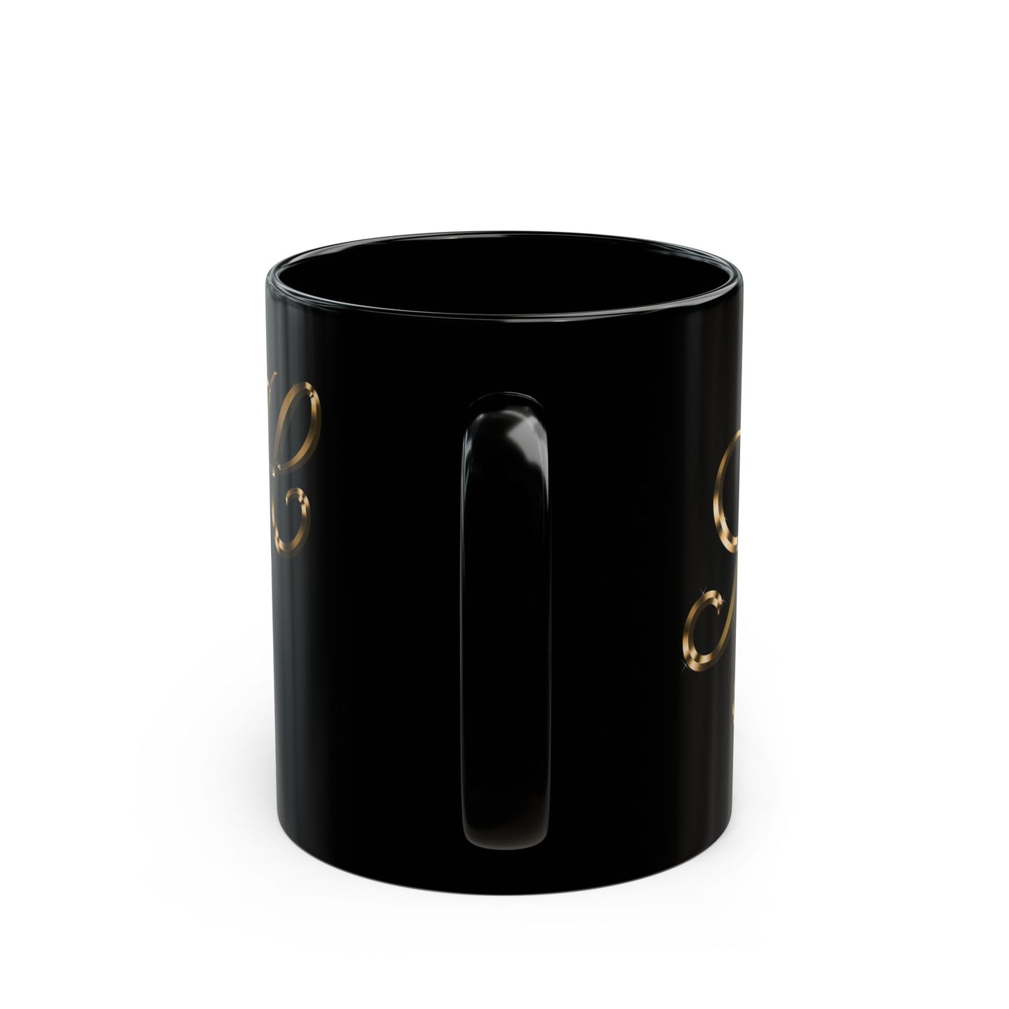 Mug Golden Color Scandi Home Heaven Designer Label Black 11oz 15oz
