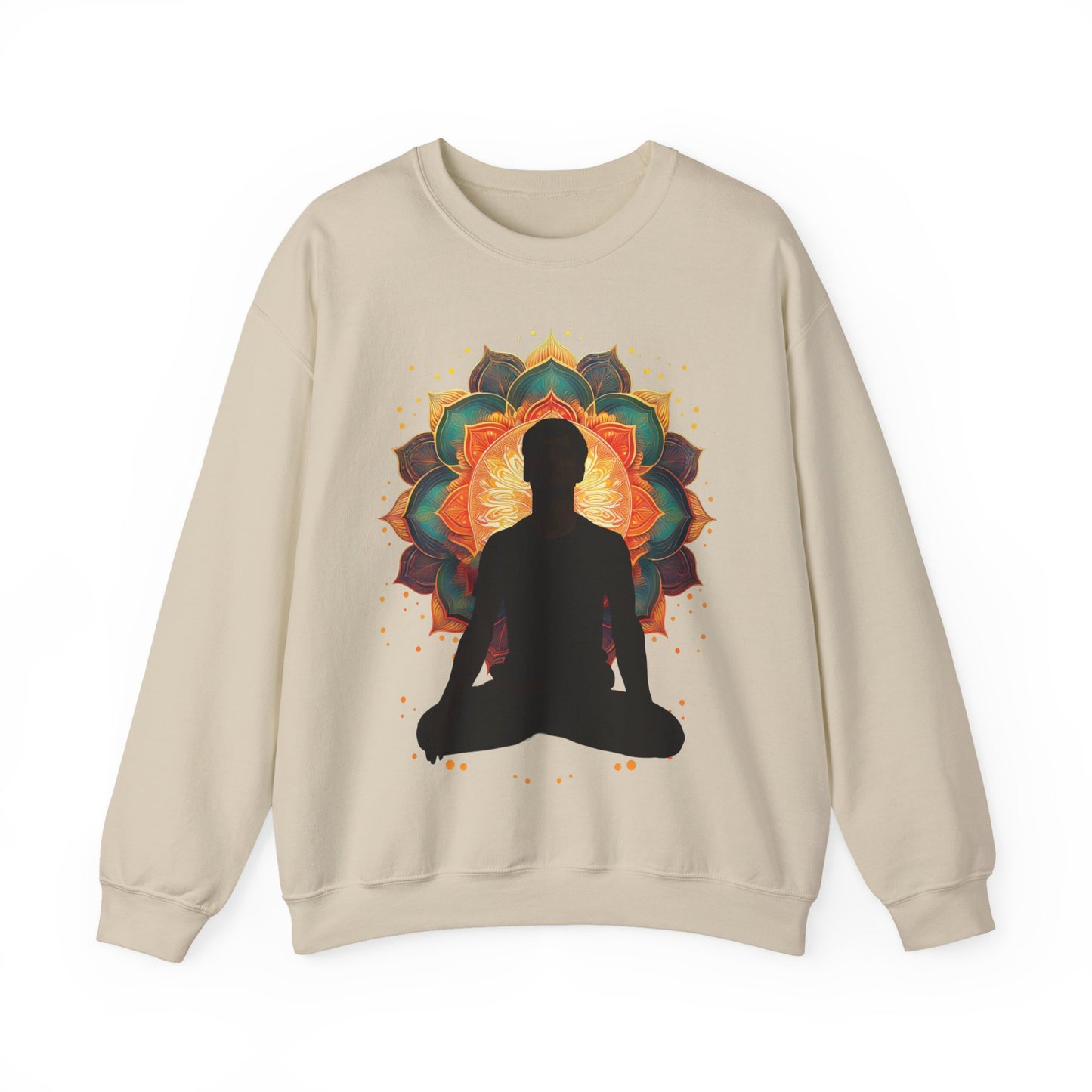 Zen Buddha Sweatshirt - Relaxation Gift, Meditation Apparel, Cozy Layer, Yoga Shirt, Spiritual Fashion, Mindfulness Outfit