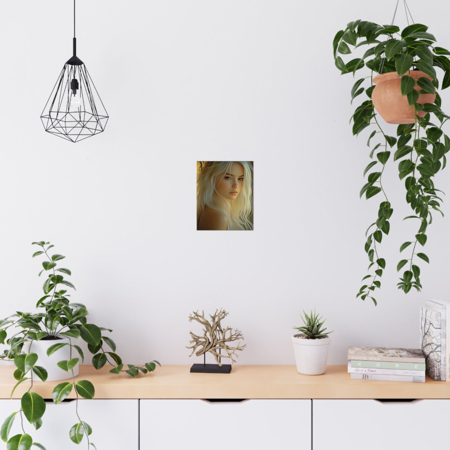 Golden Flow – Embrace the Light Within and Let It Shine 🌟✨ - Elegant Matte Poster Wall Art for Aesthetic Decor, Portrait Art Print, Modern Home Decor, Girl's Room Wall Decor, Gift Idea for Art Lovers