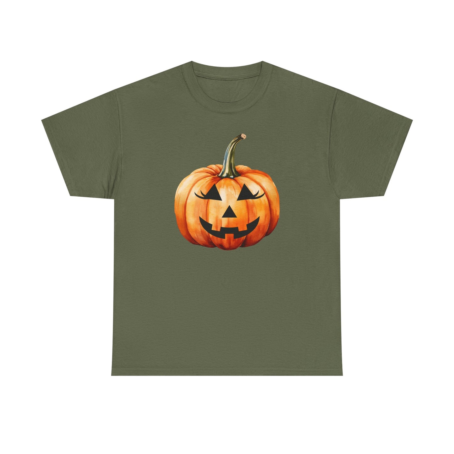 ๐ Embrace Autumn Magic - Pumpkin Bliss Collection for Cozy Season Vibes โจ - Harvest Vibes Pumpkin Cotton Tee | Fall Shirt, Halloween Apparel, Autumn Fashion, Unisex Graphic Tee, Gift for Pumpkin Lovers