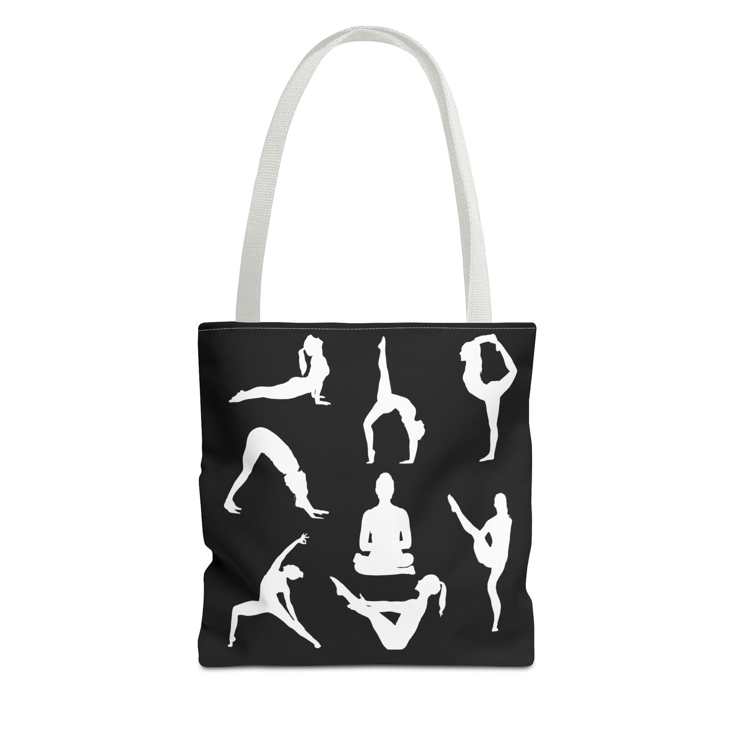 Yoga Tote Bag featuring YOGA Poses