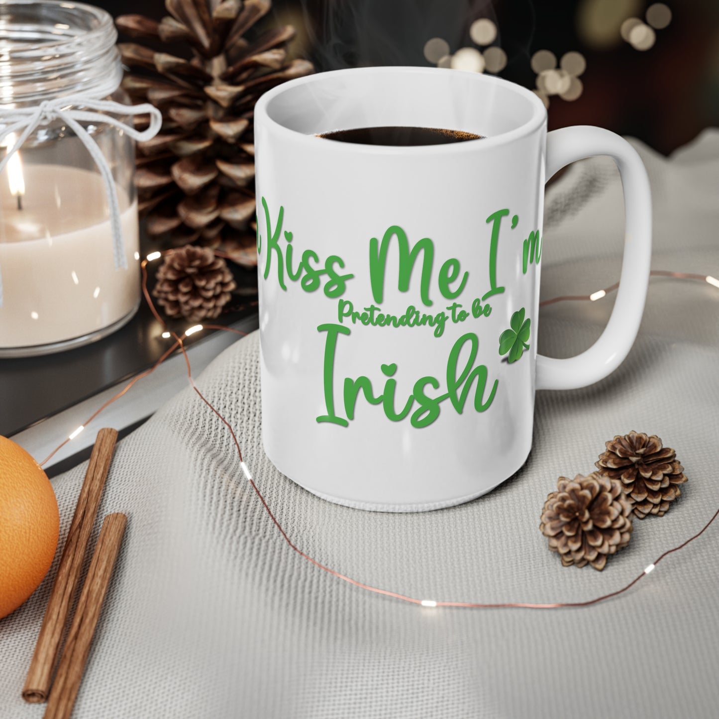 Mugs St Patrick's Day - Kiss Me, I'm Pretending to Be Irish 2