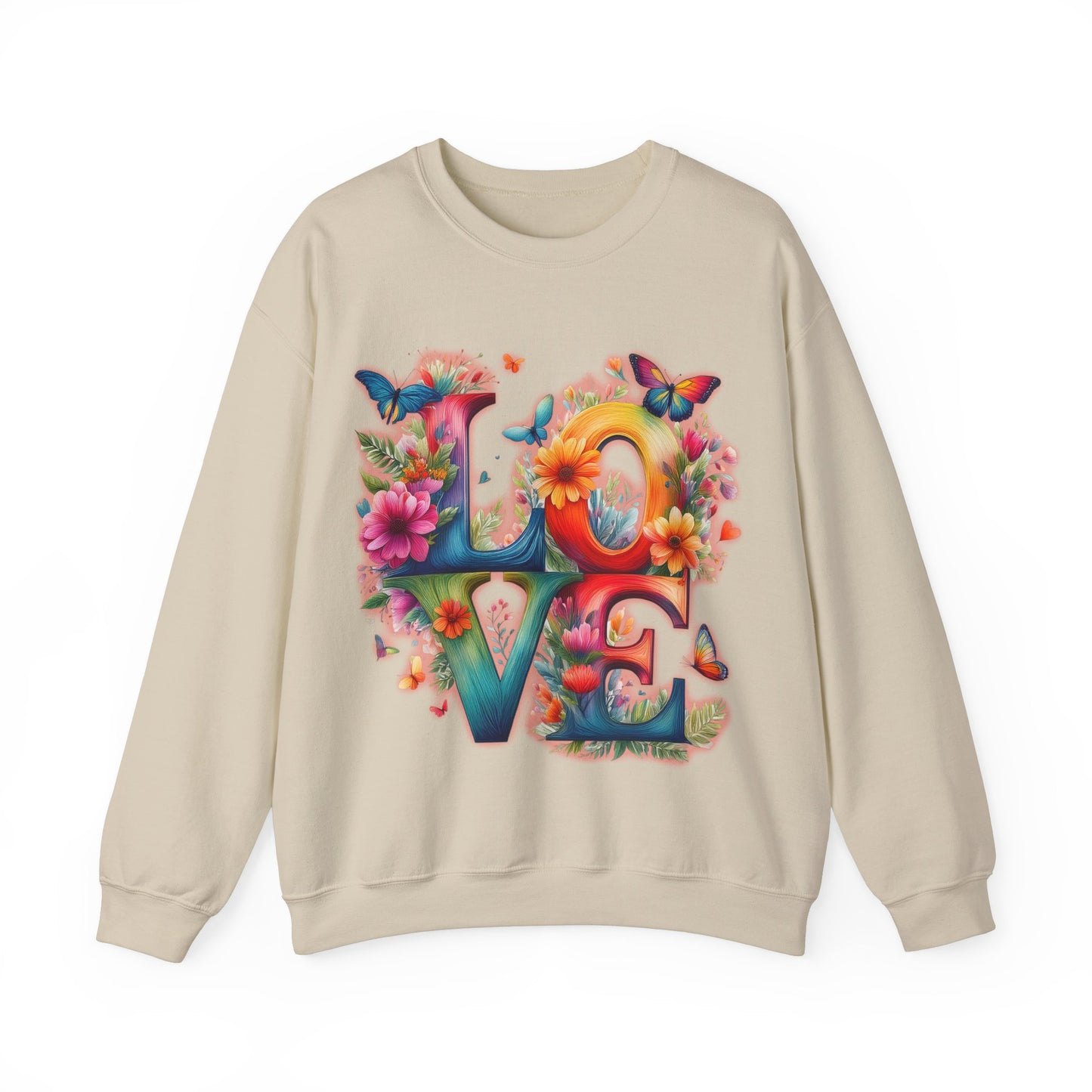 Blooming Love Design 2 - Unisex Sweatshirt for Valentines Day