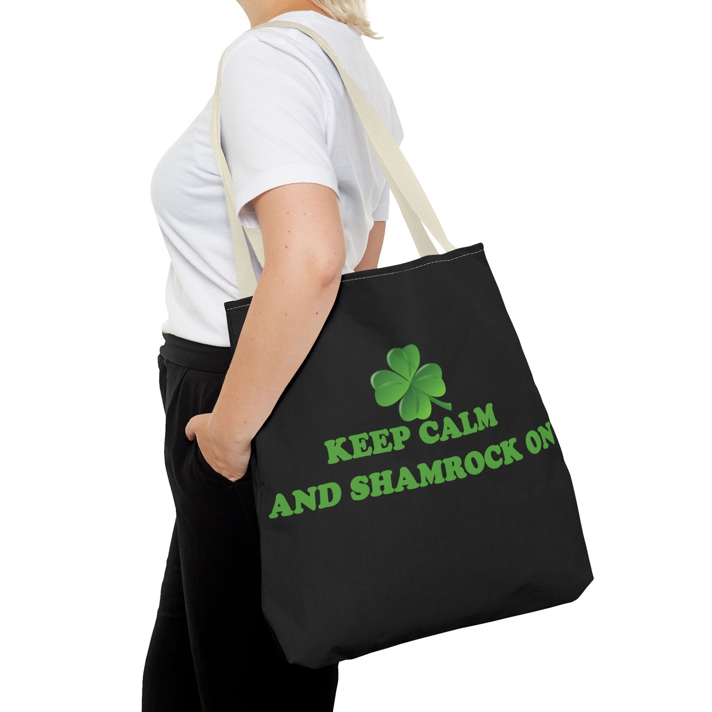 St. Patrick's Day Tote Bag - Keep Calm and Shamrock On