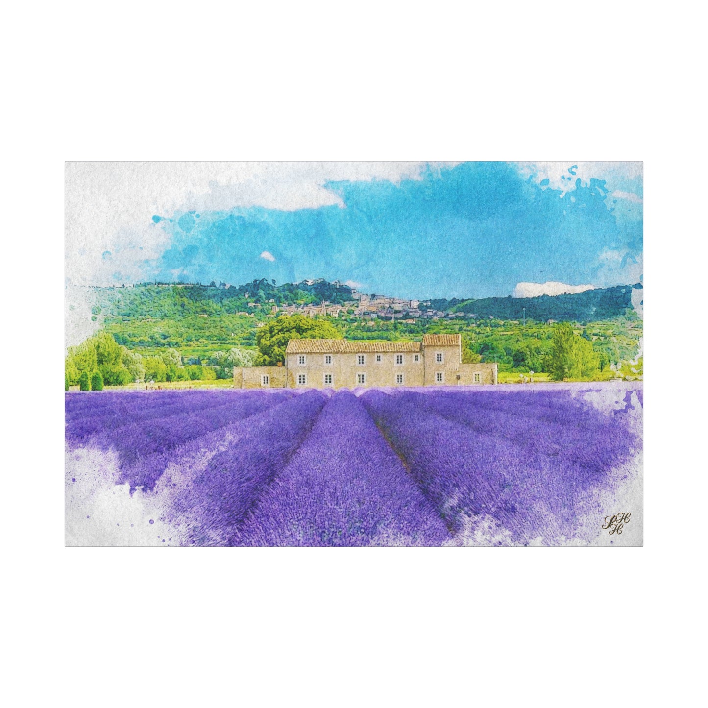 Lavender Fields Canvas Print - Serene Botanical Wall Art