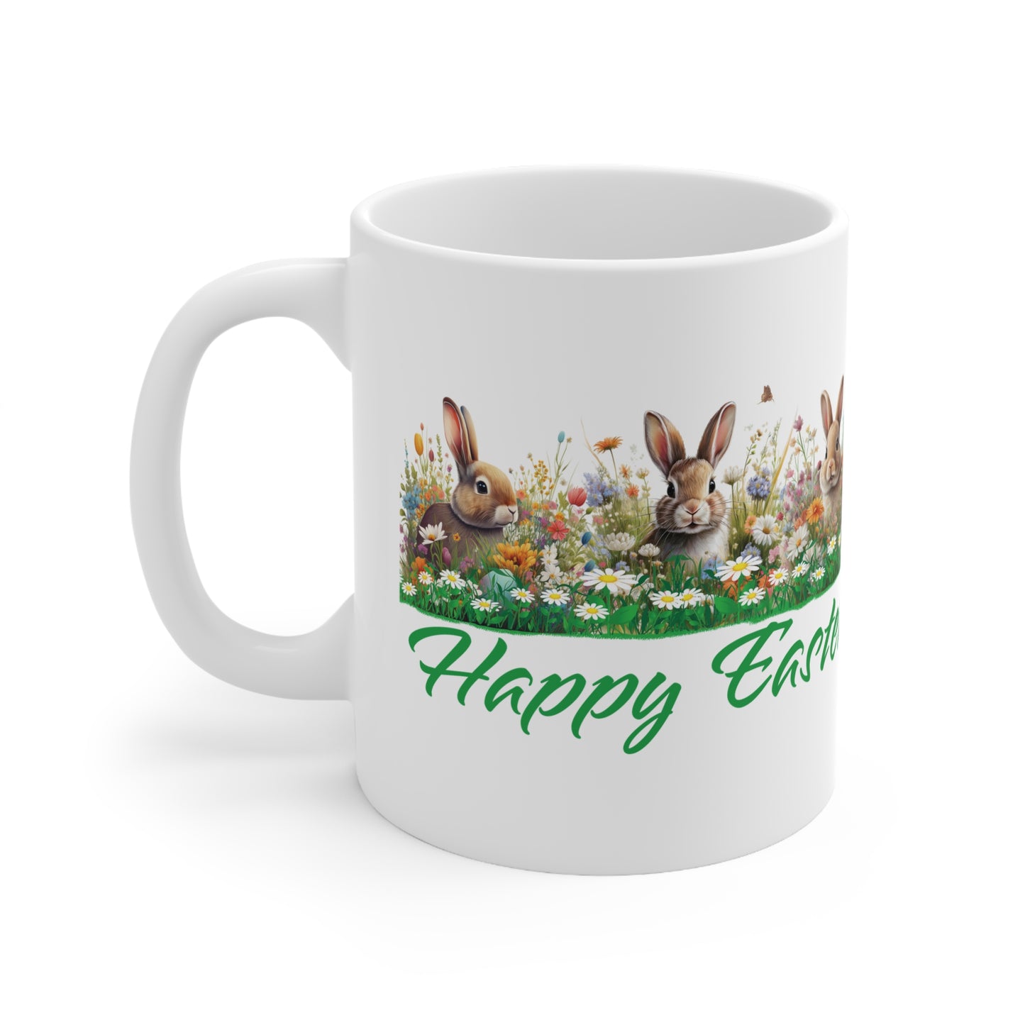 Mug - Happy Easter 2025 Ceramic Coffee Cup 11oz/15oz