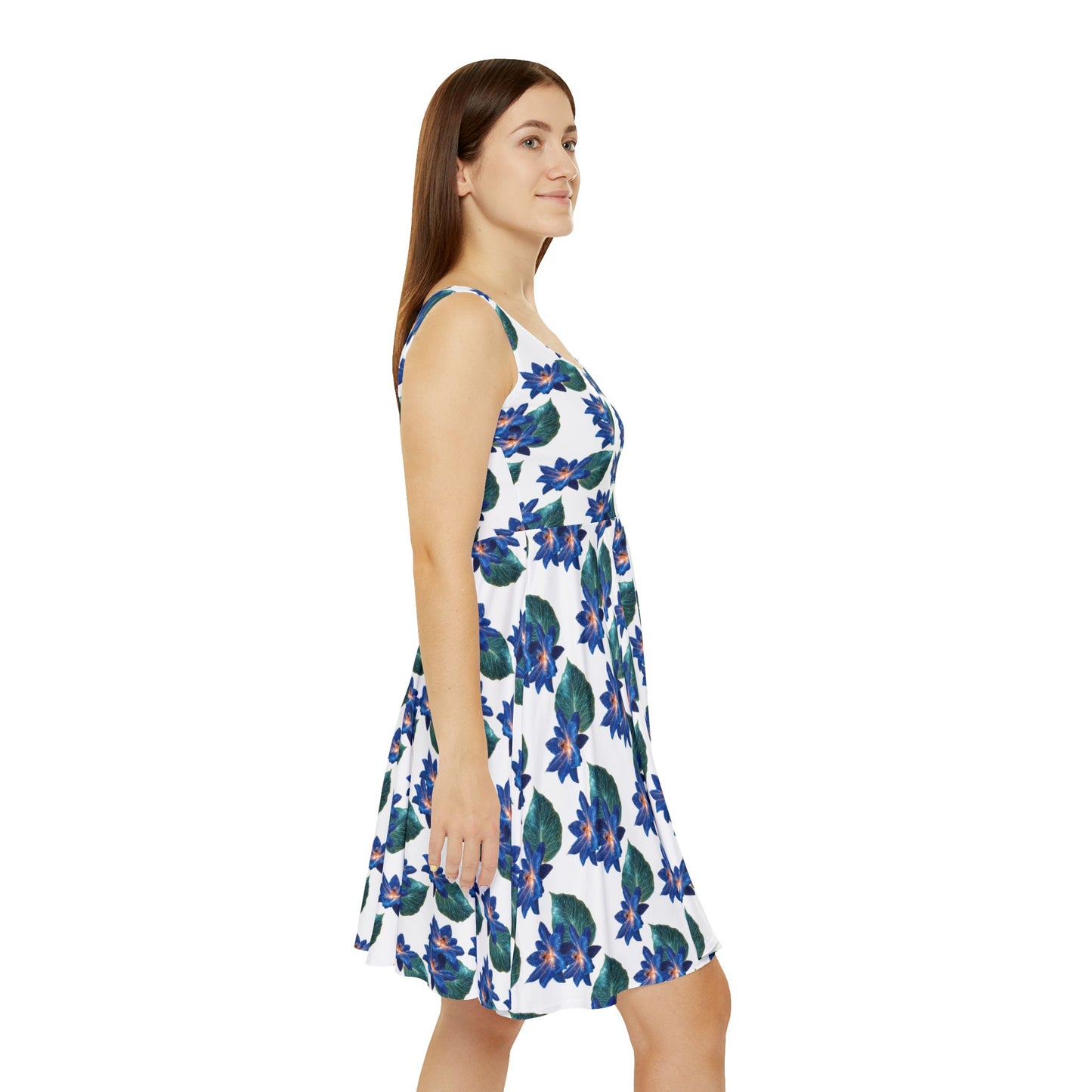 Exclusive Design, Limited eddition - Floral Women's Skater Dress, Casual Summer Dress, Outdoor Event Outfit, Date Night Dress, Vacation Wear, Trendy Women's Apparel