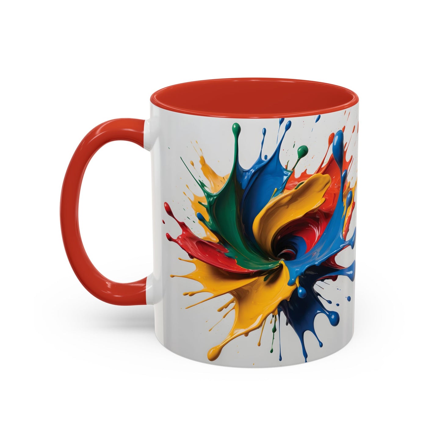 Coffee Mug: Splash of Joy Color Explosion Abstract Art Design
