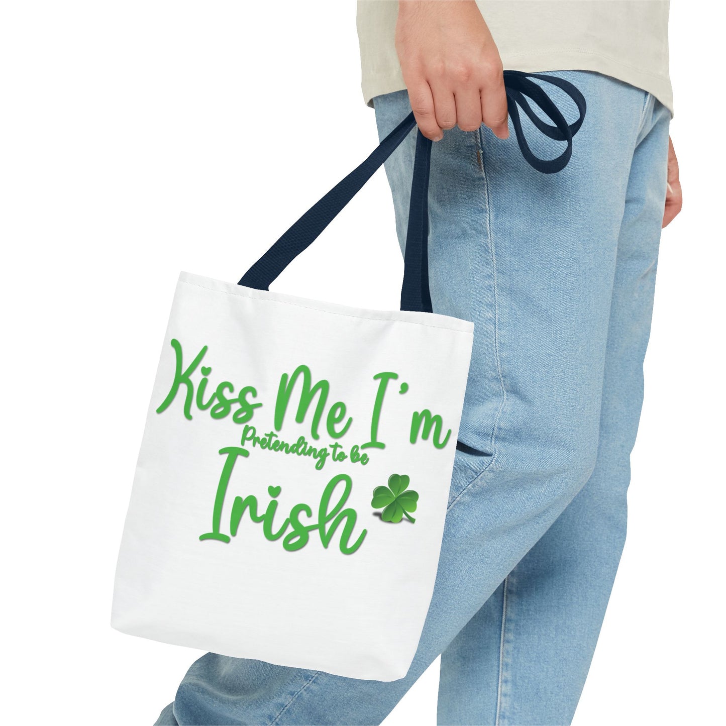 St. Patrick's Day Tote Bag - Kiss Me, I'm Pretending to Be Irish 2