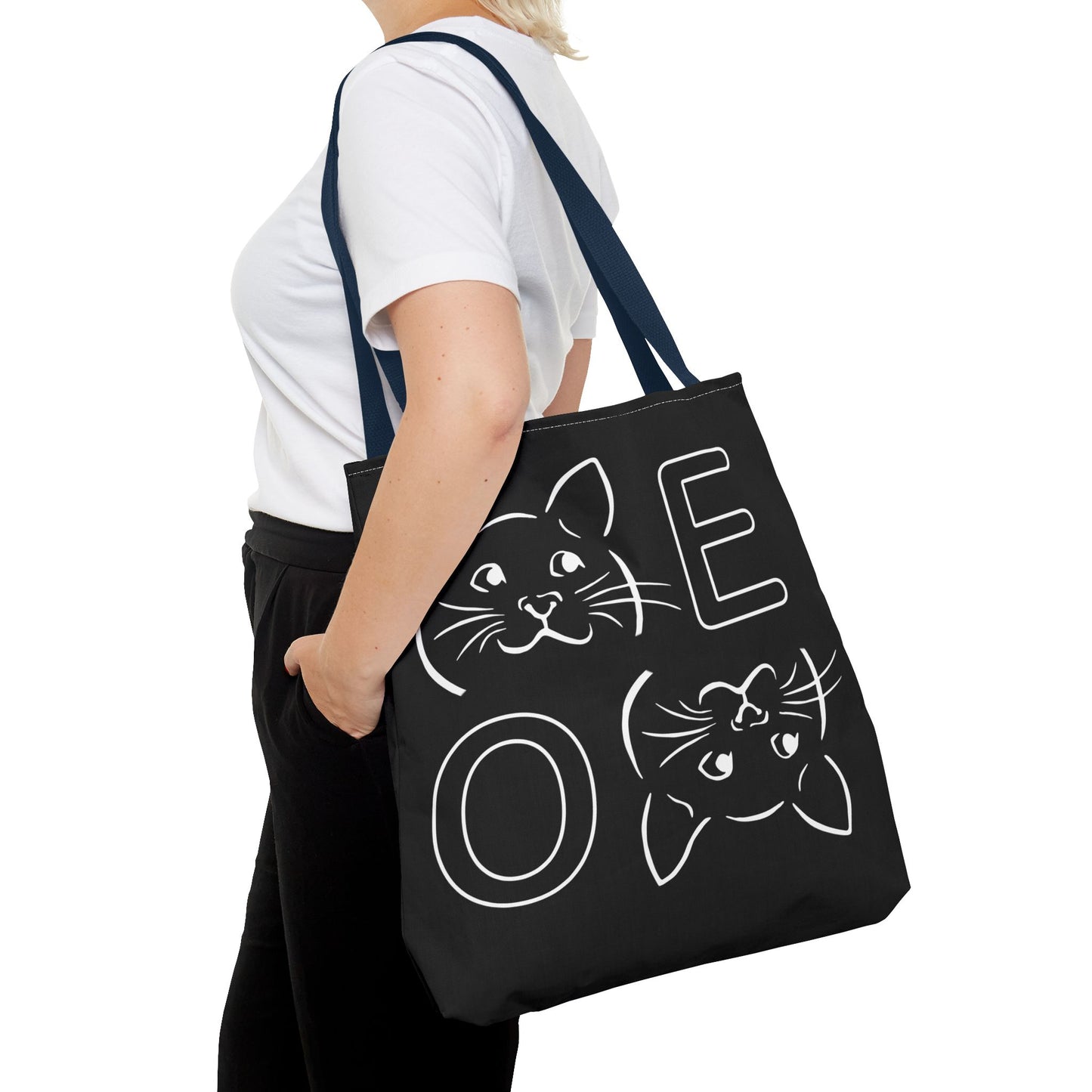 "MEOW" Playful Cat Tote Bag - Perfect for Pet Lovers
