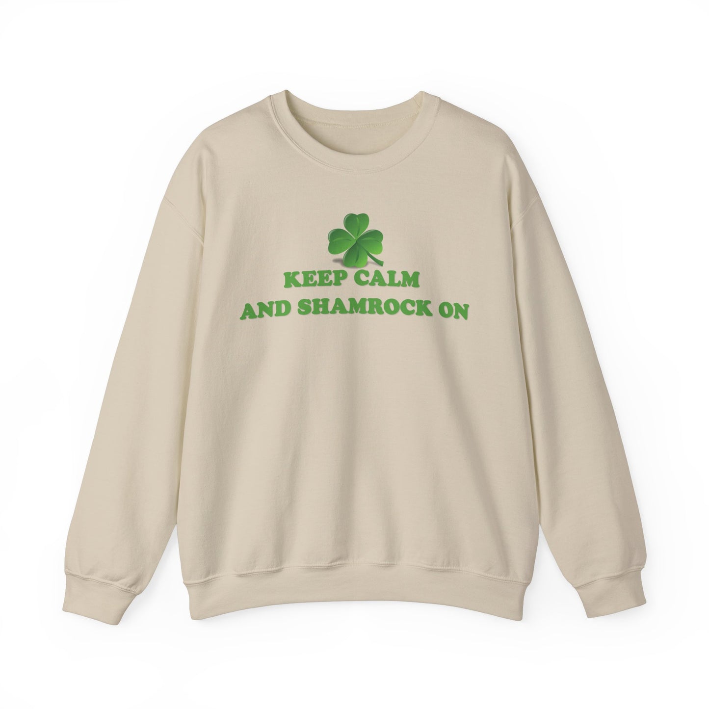 St. Patrick's Day Sweatshirt - Keep Calm and Shamrock On