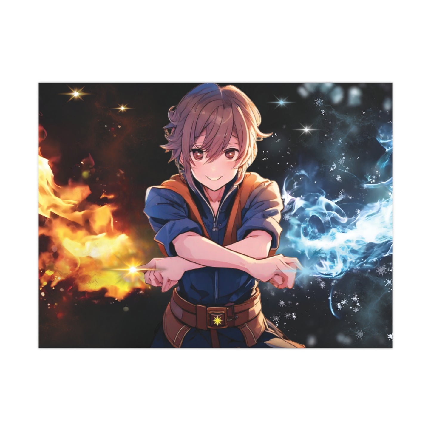 Elemental Magic Matte Poster | Fantasy Art Wall Decor for Gamers & Anime Fans